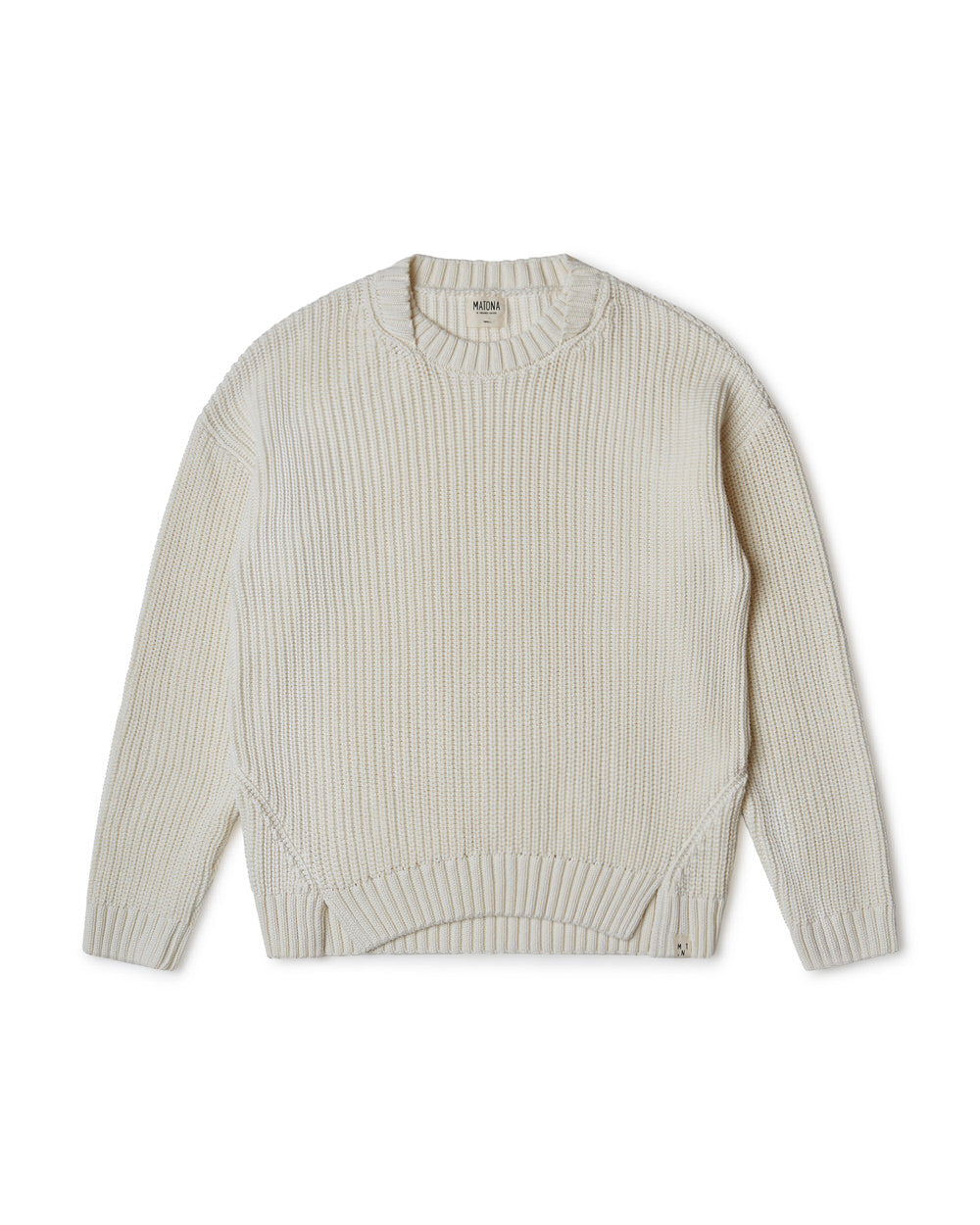 Regular Cotton Sweater Adult ecru