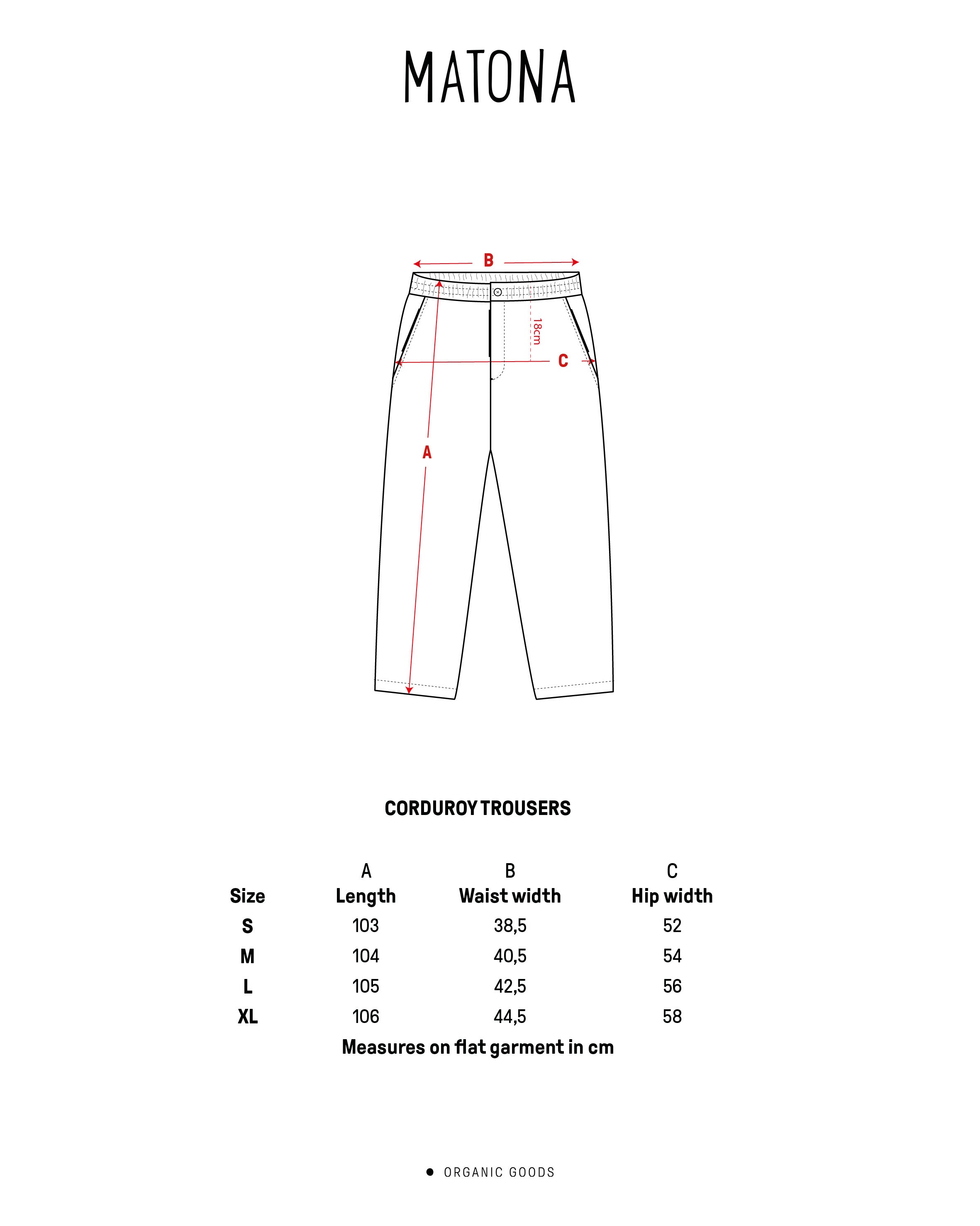 Corduroy Trousers black