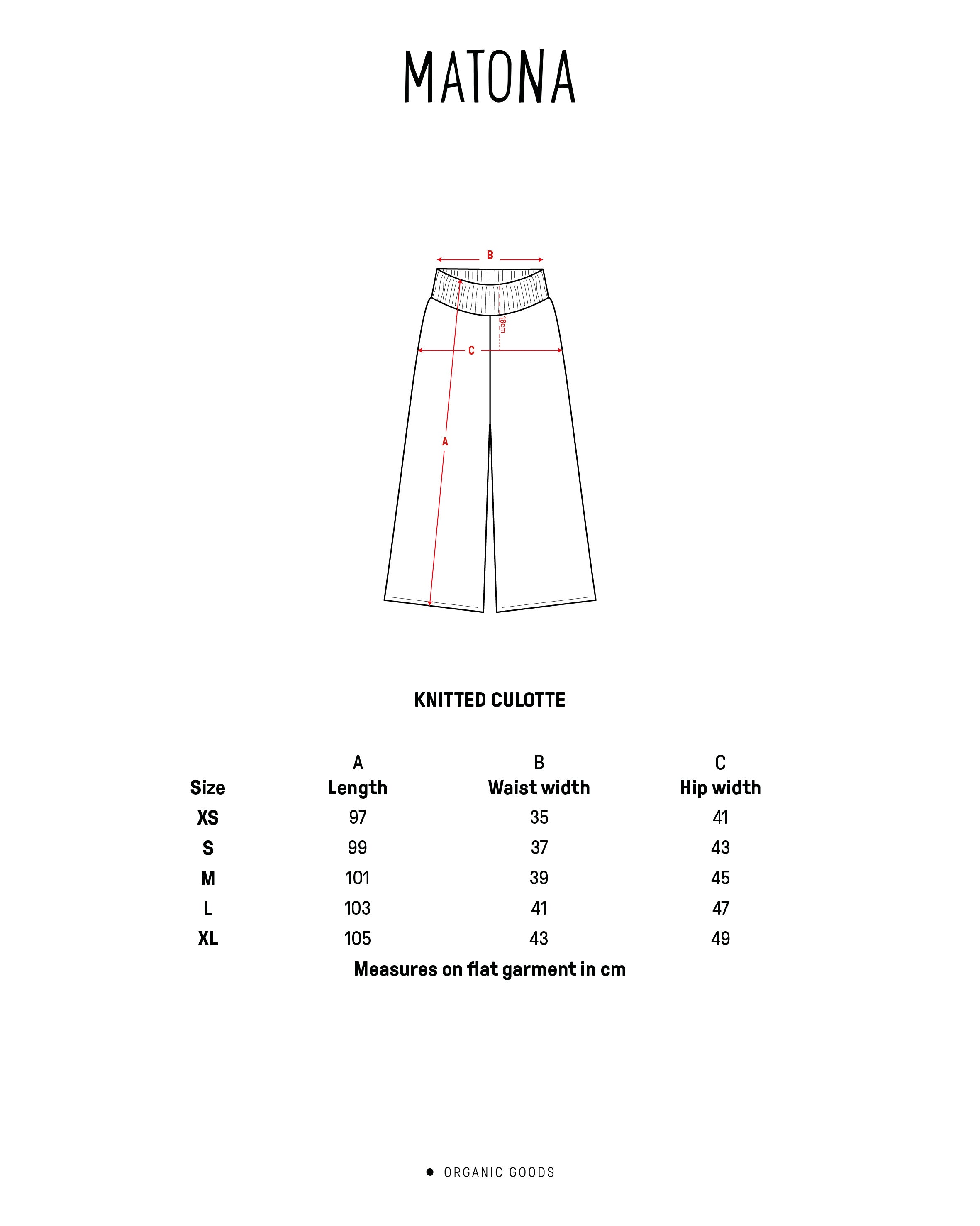 Knitted Culotte charcoal