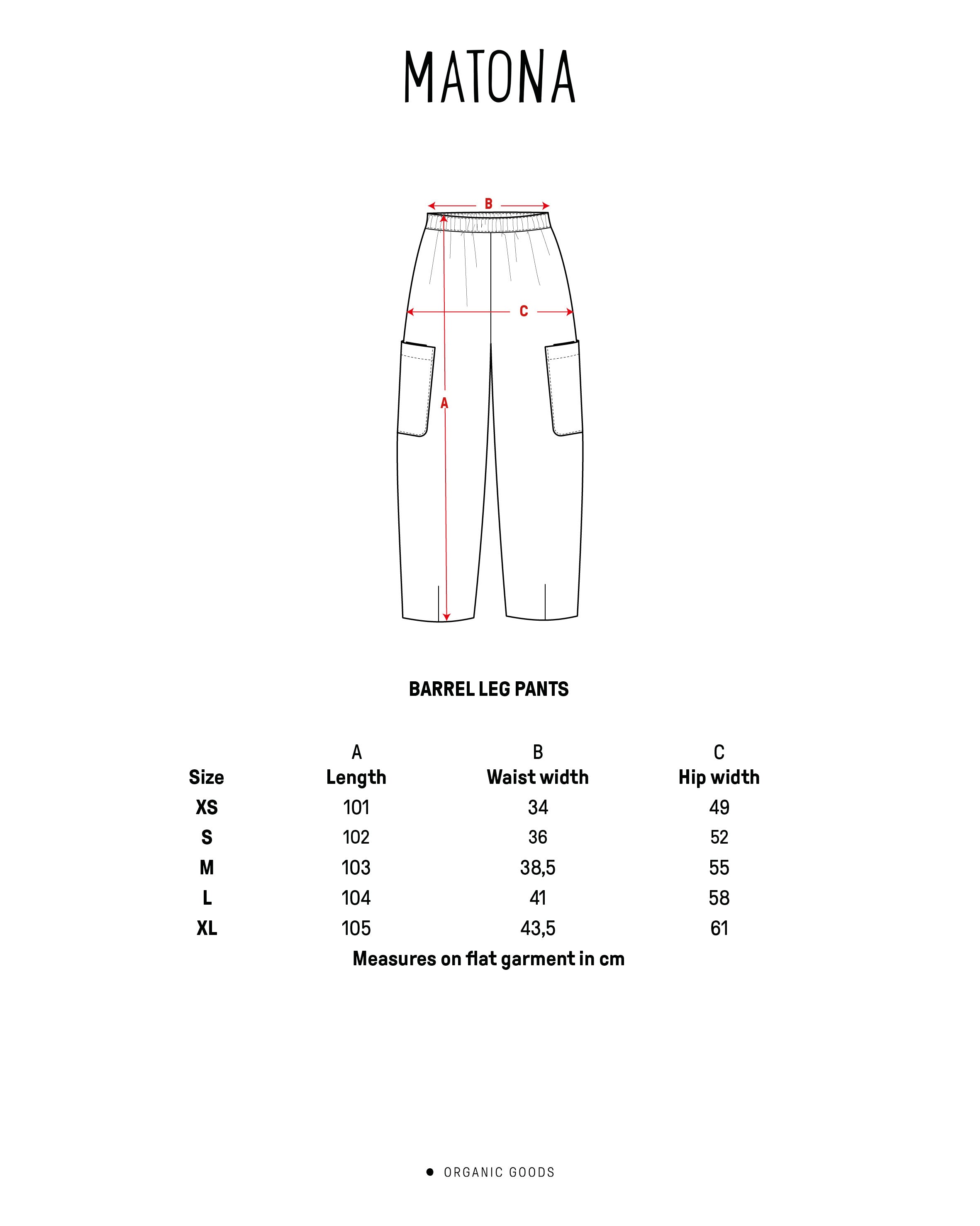 Barrel Leg Pants black