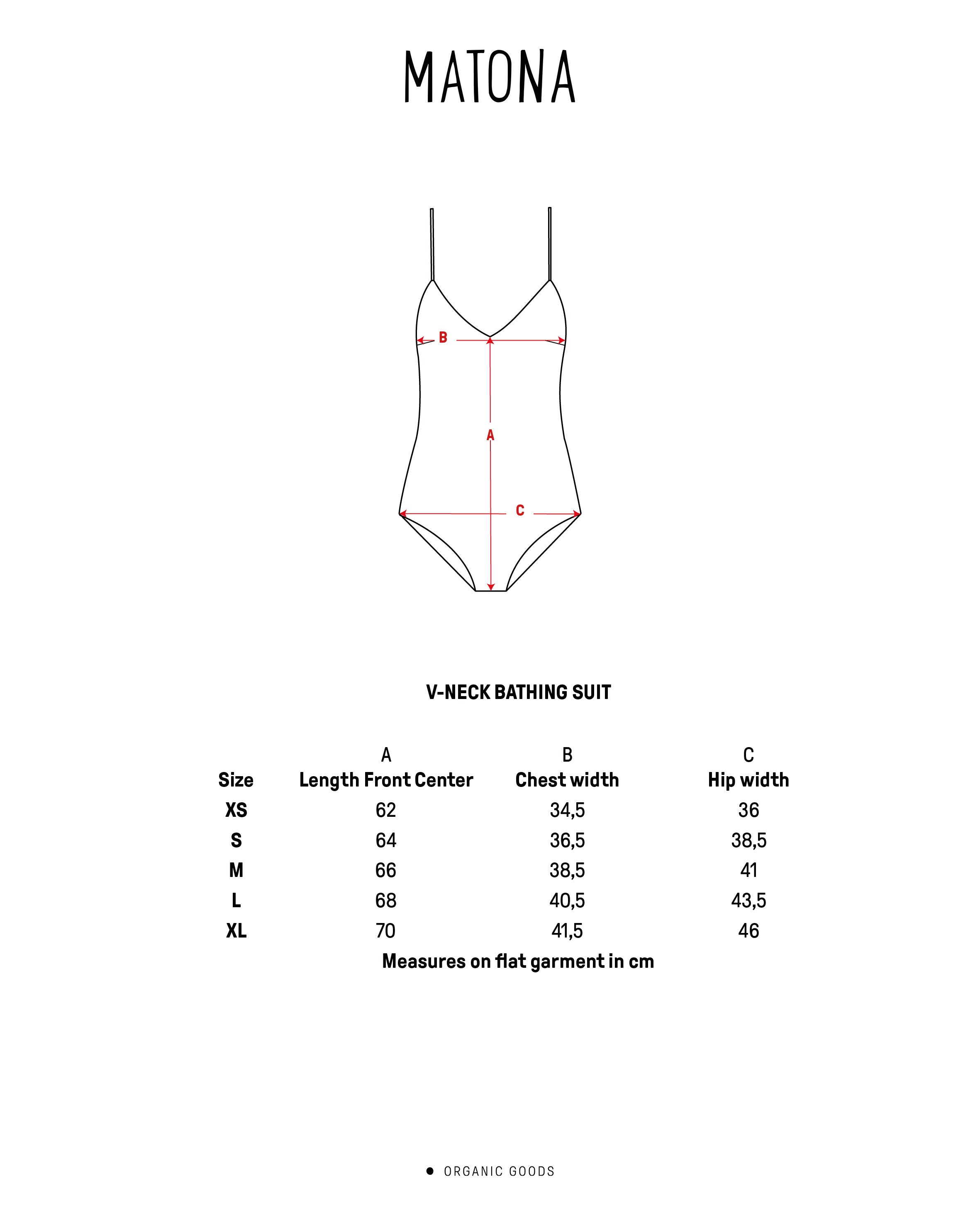 V-Neck Bathing Suit basil