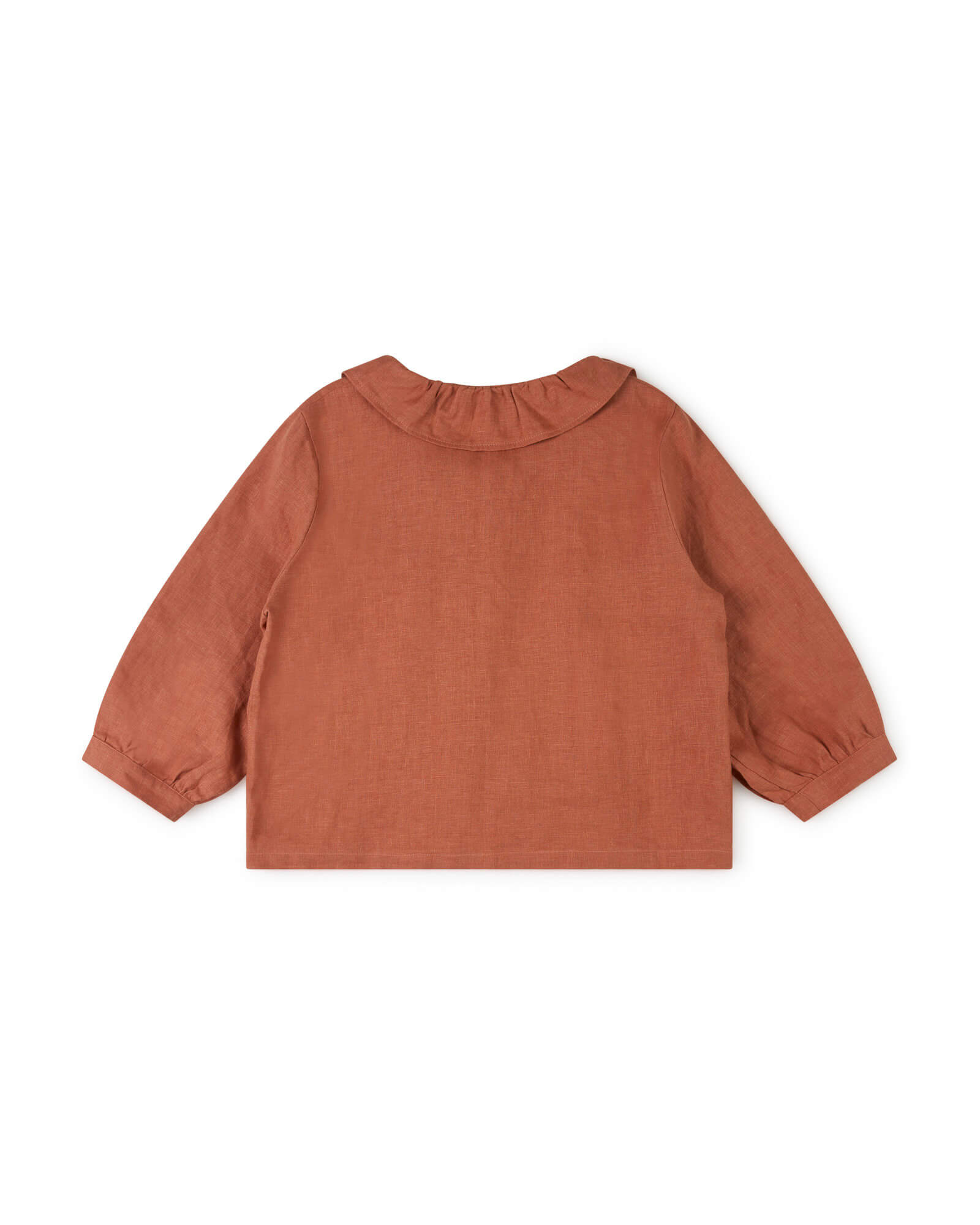 Frill Collar Blouse russet