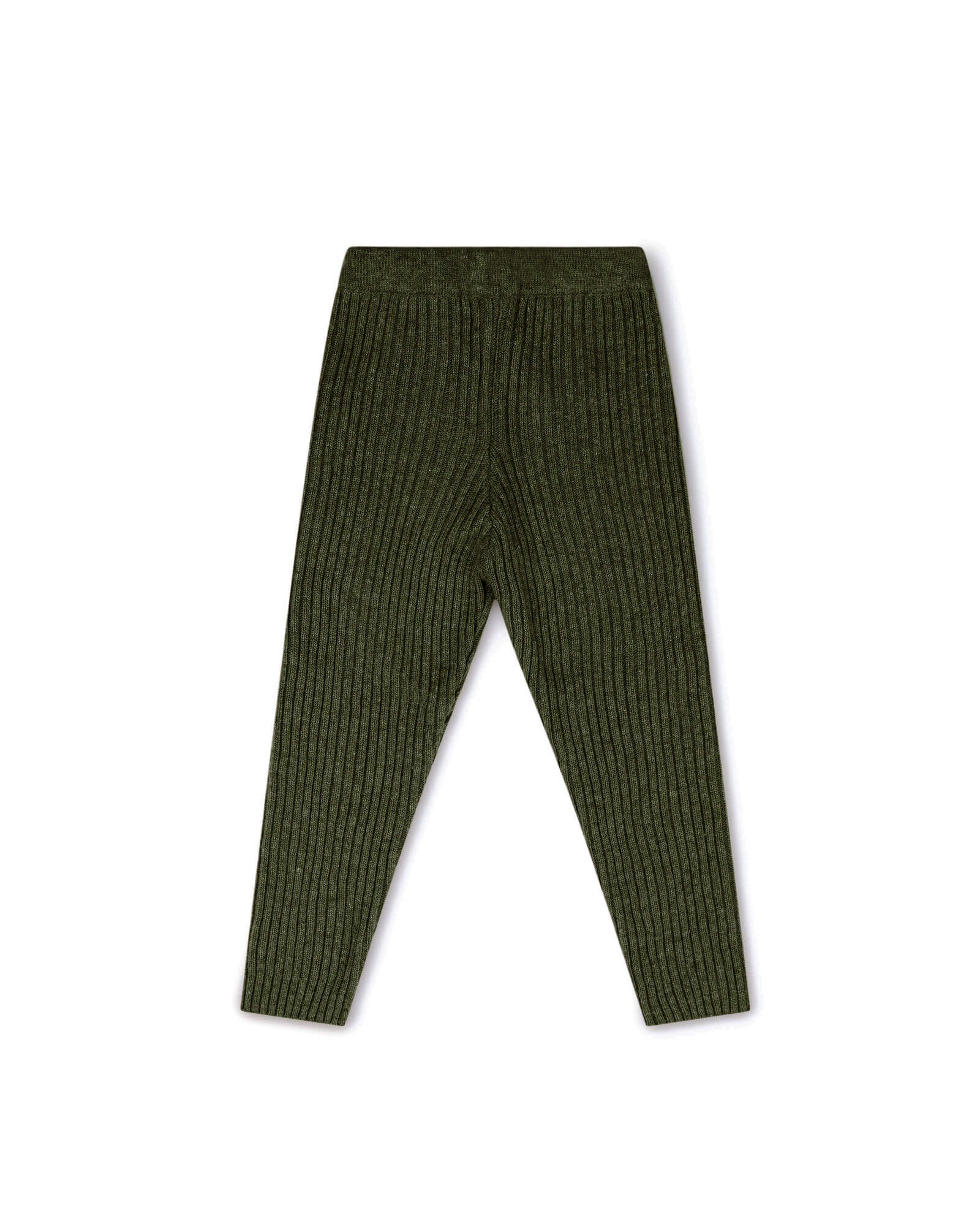 Rib Knit Leggings loden green