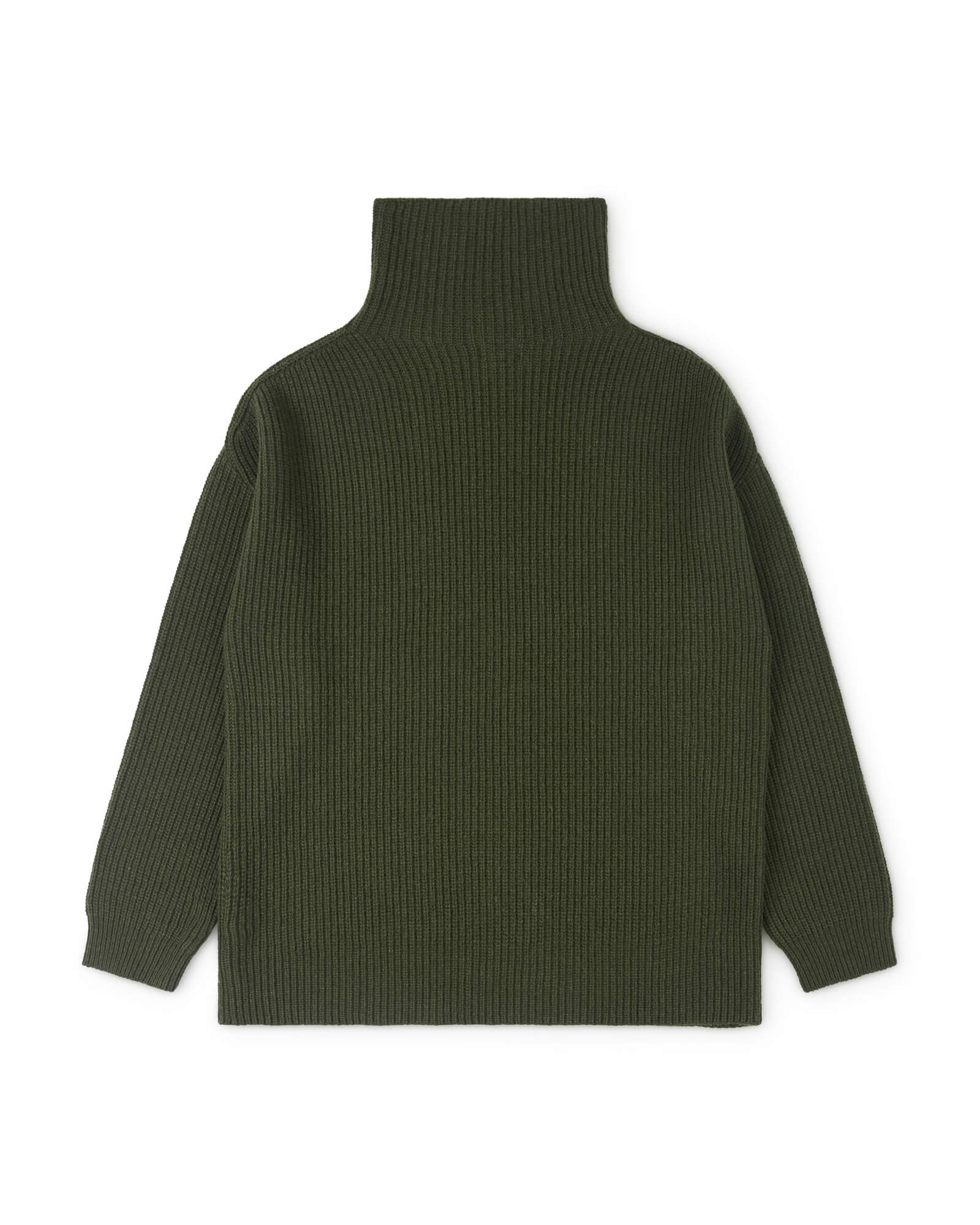 High Neck Sweater loden green