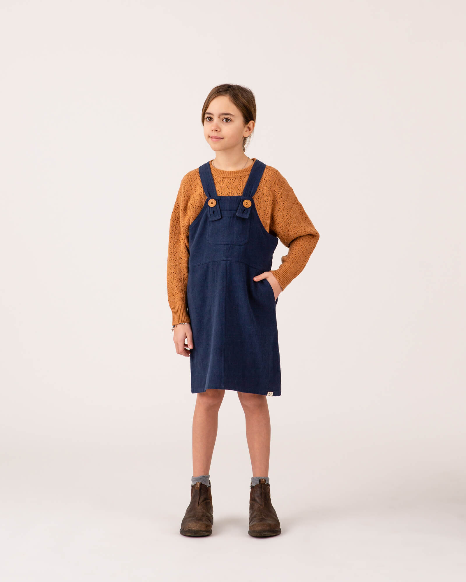 Retro Pinafore Dress nightfall