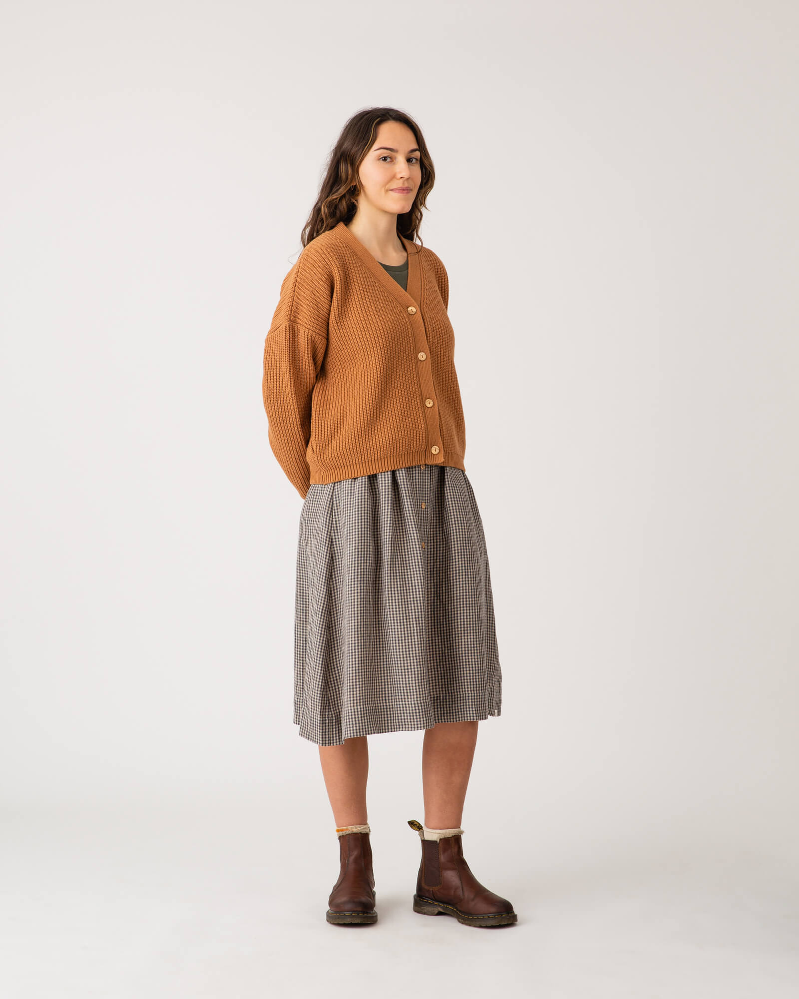 Knit Cardigan ochre