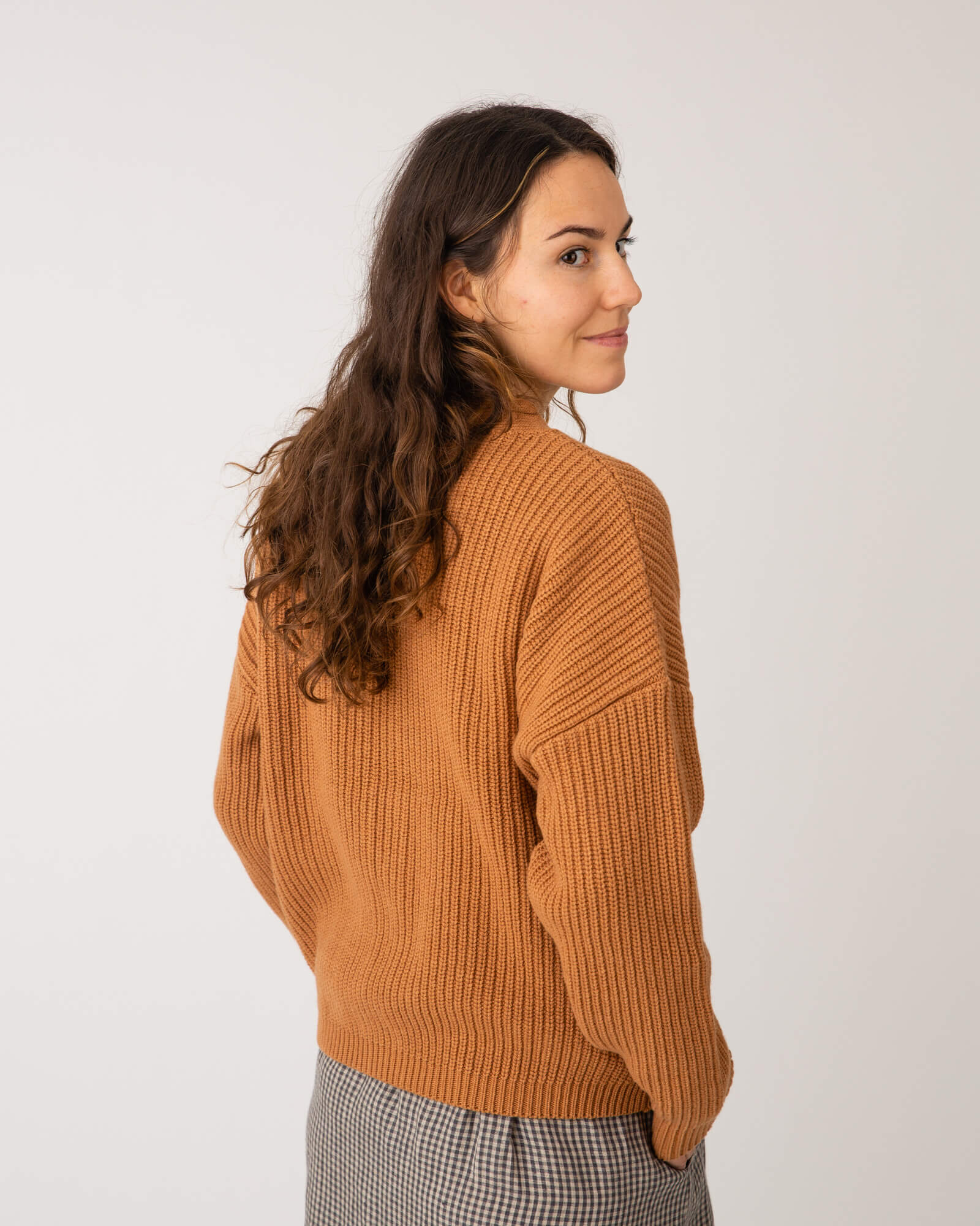 Knit Cardigan ochre