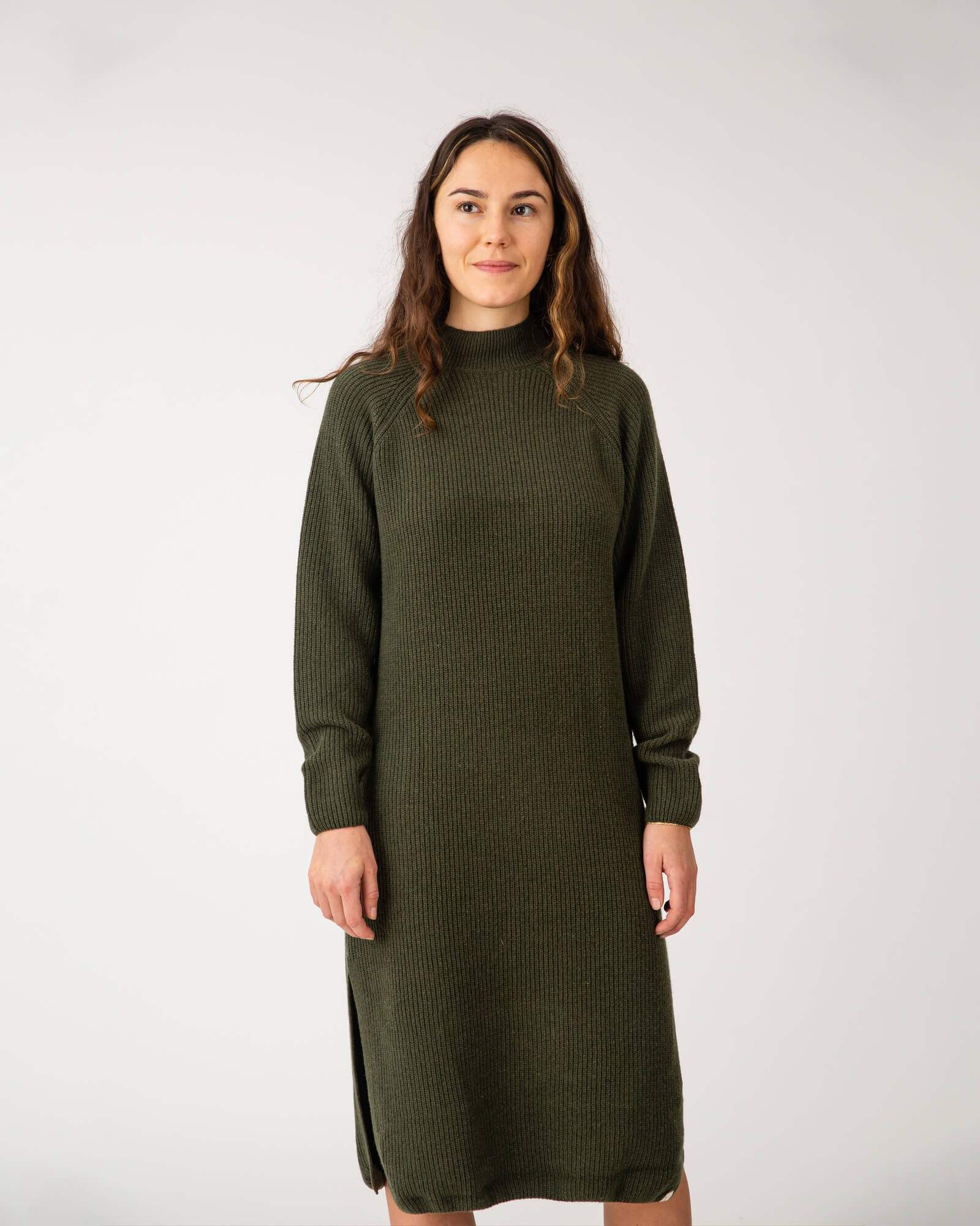 Knit Dress loden green