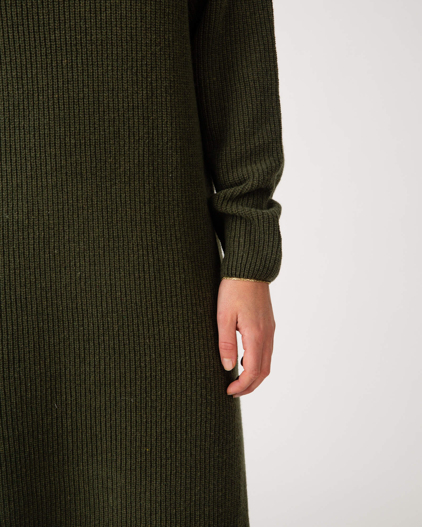 Knit Dress loden green