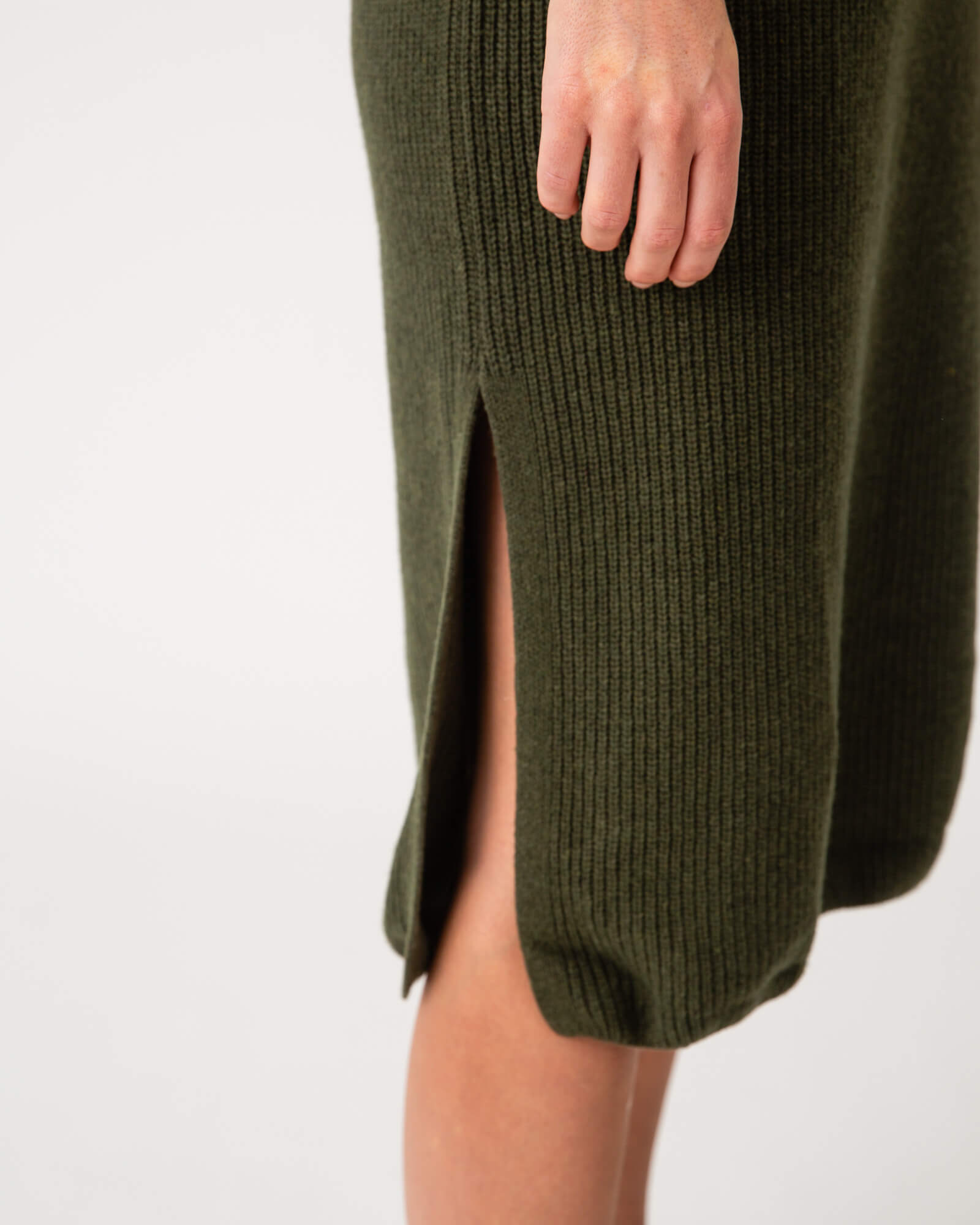 Knit Dress loden green