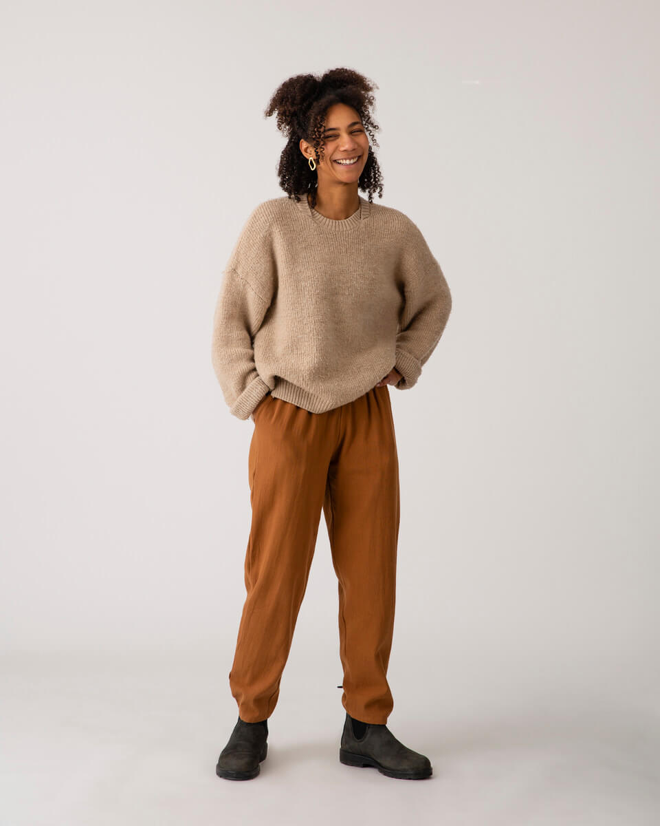 Undyed Sweater camel