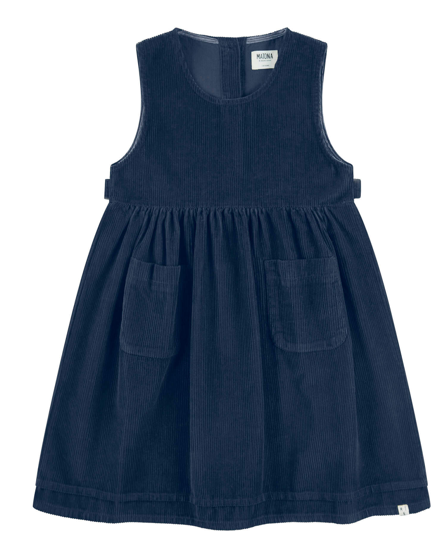 Belted Corduroy Dress anchor blue