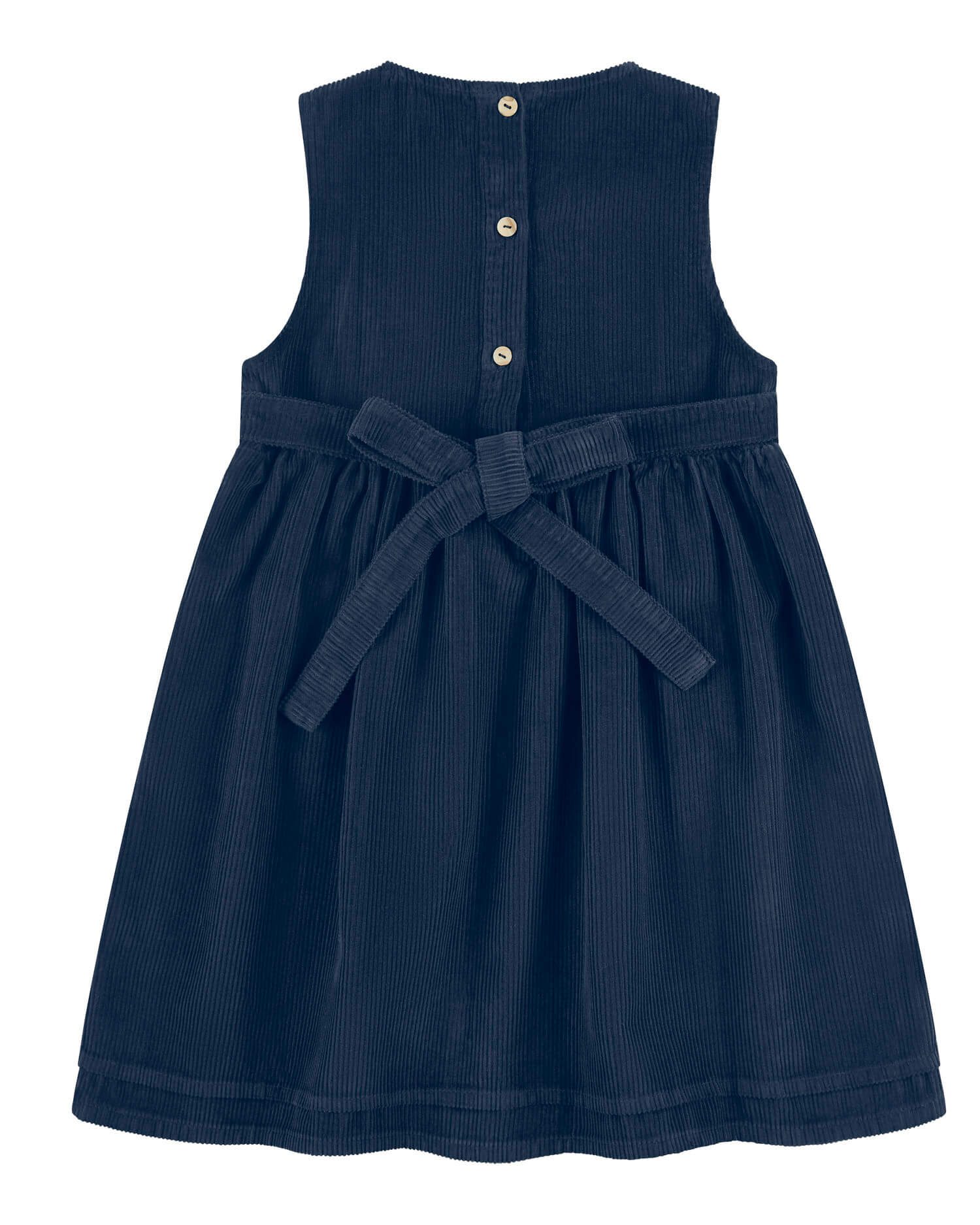 Belted Corduroy Dress anchor blue