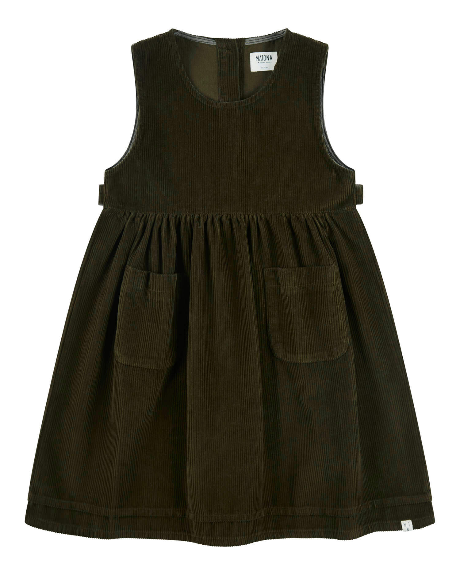 Belted Corduroy Dress moss