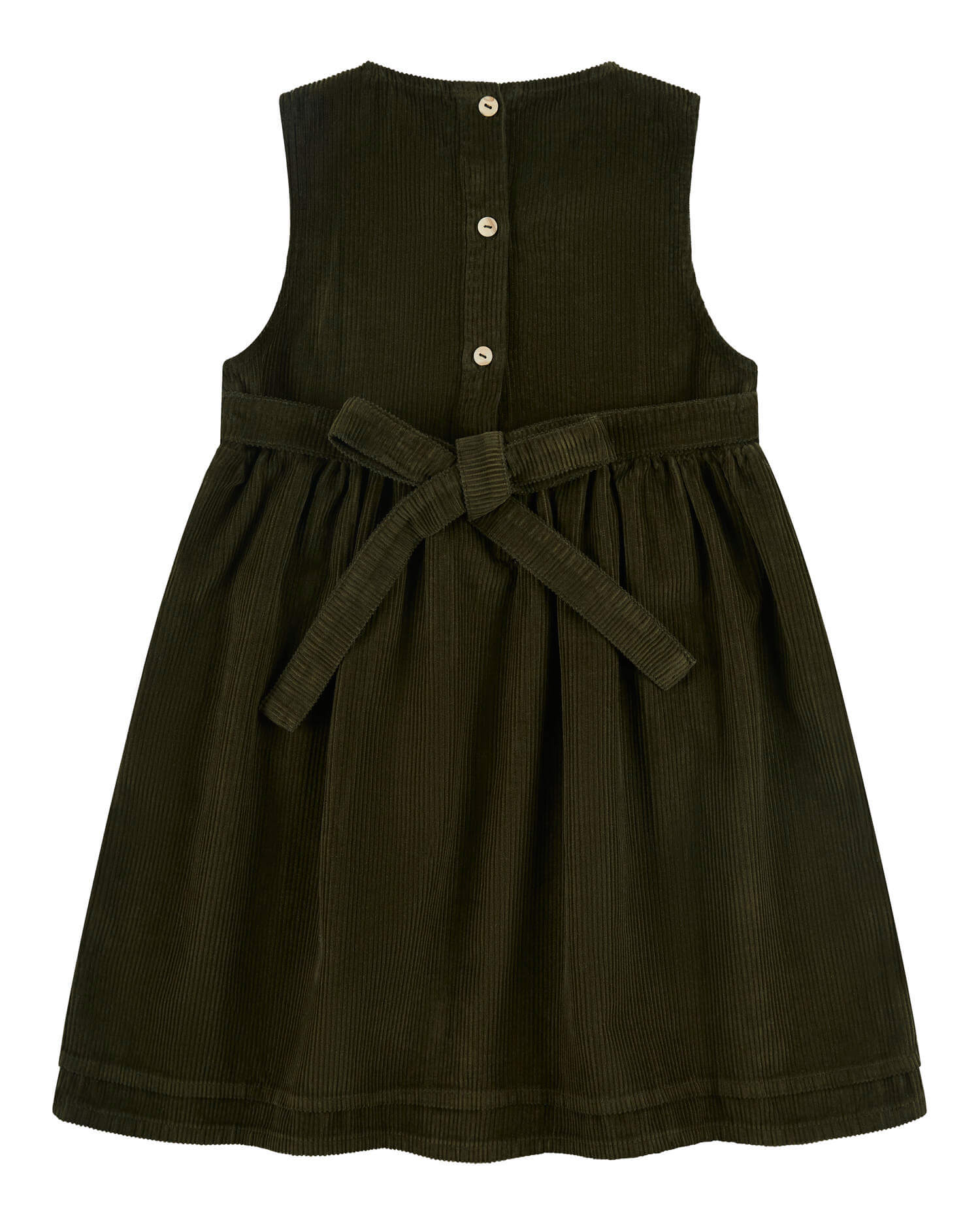 Belted Corduroy Dress moss