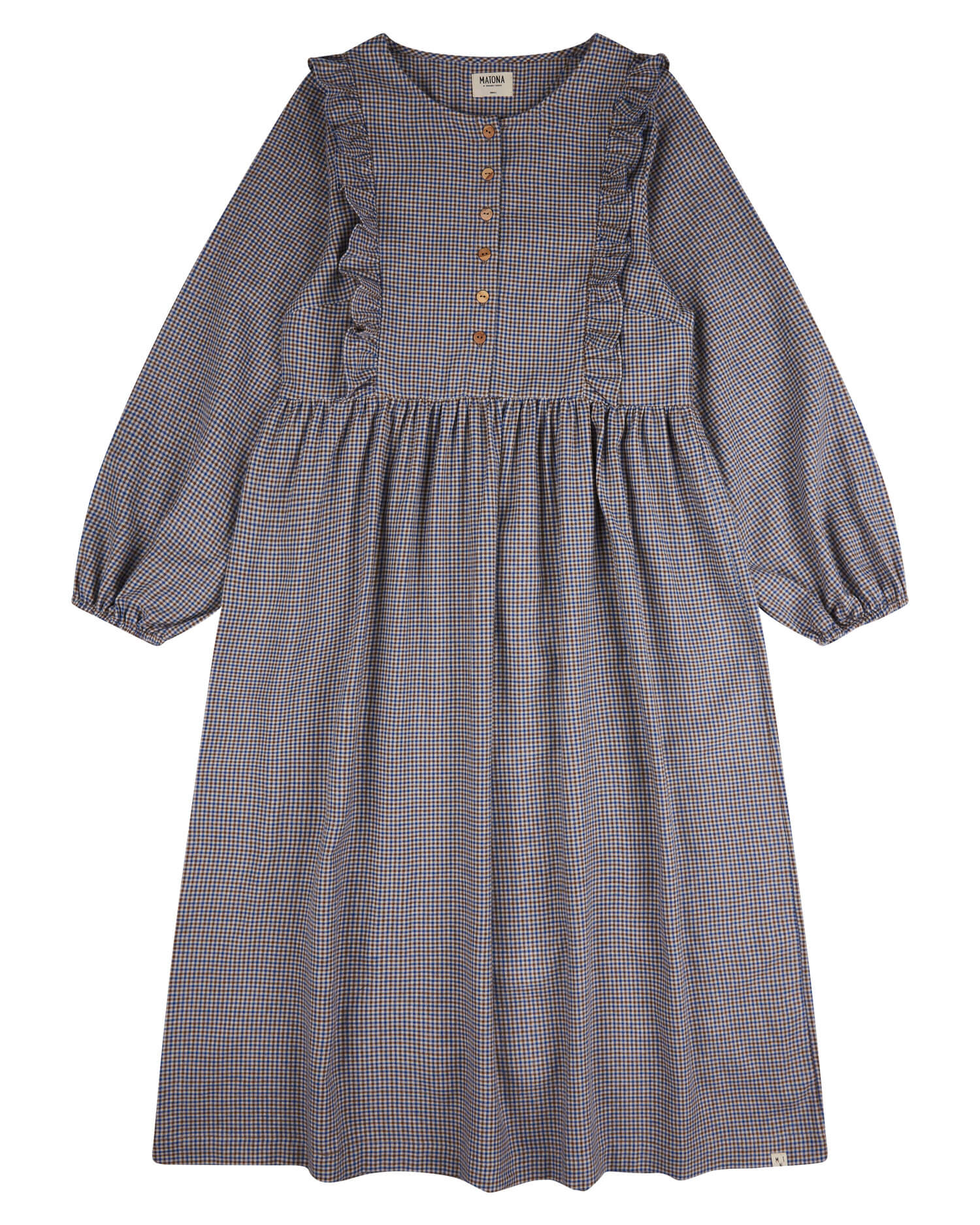 Flannel Kids Dress pepita