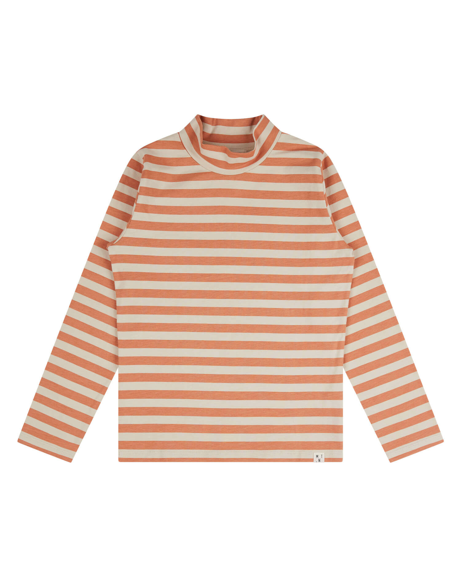 High Neck Longsleeve oyster-caramel