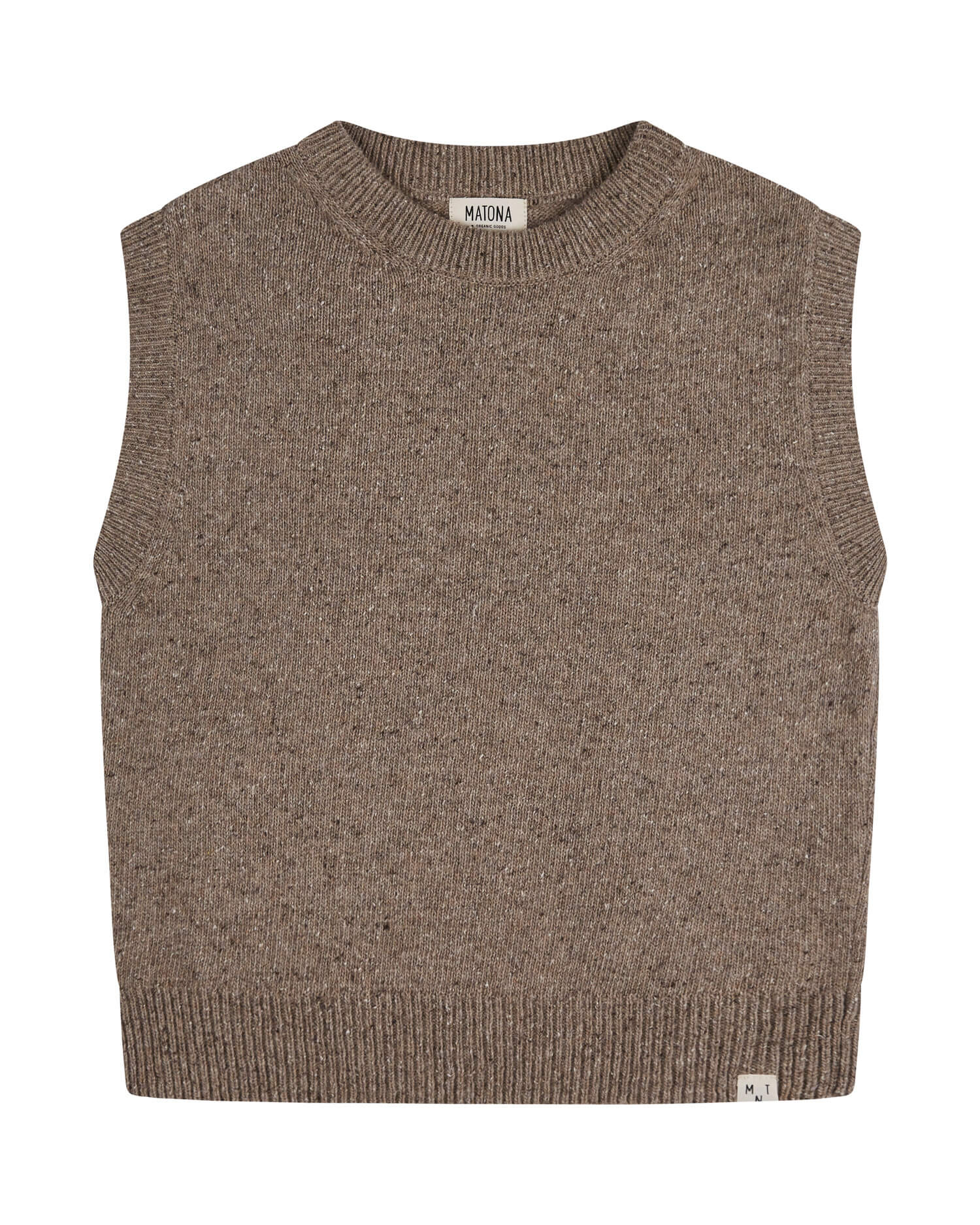 Knit Vest pebble