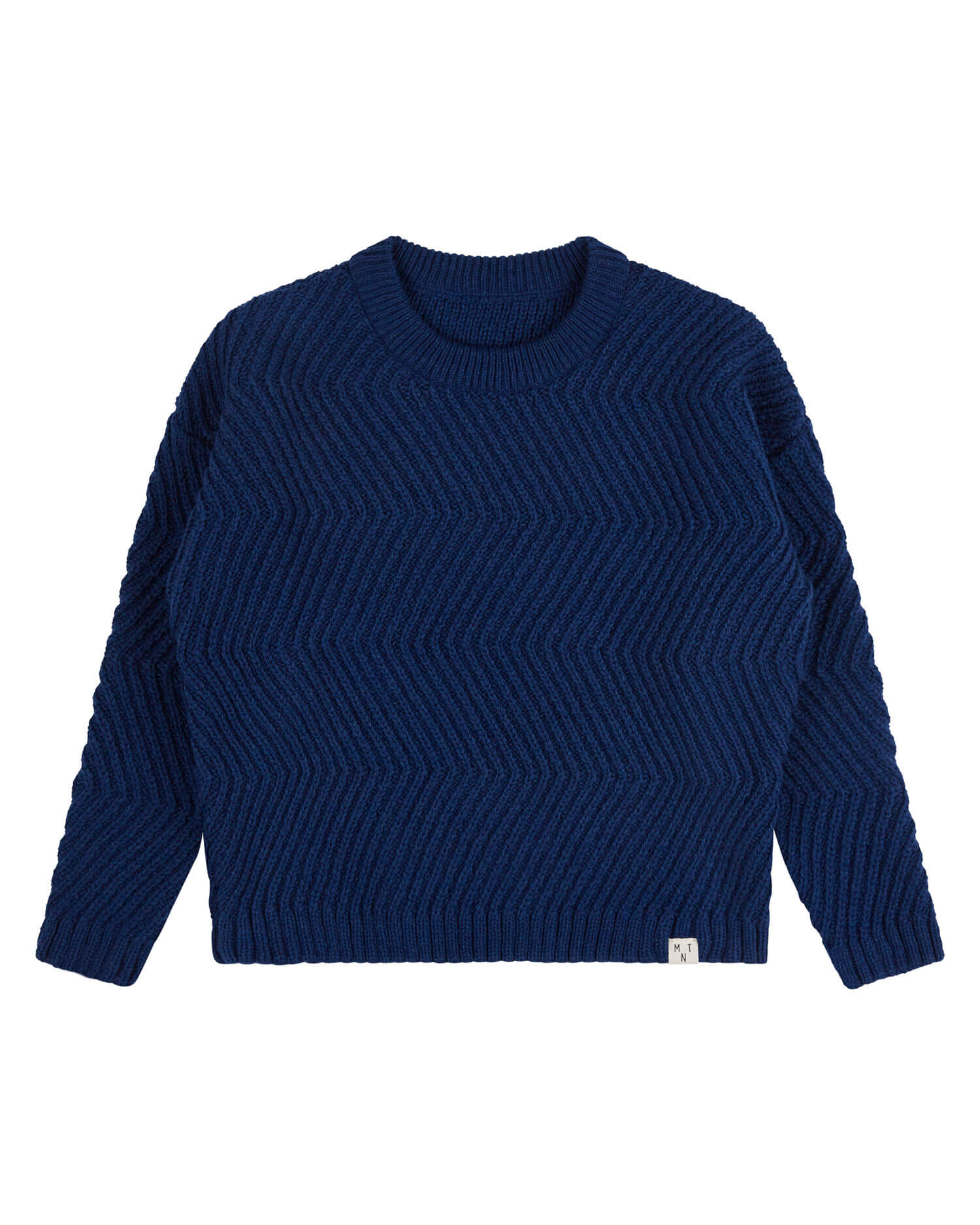 Round Neck Sweater royal blue