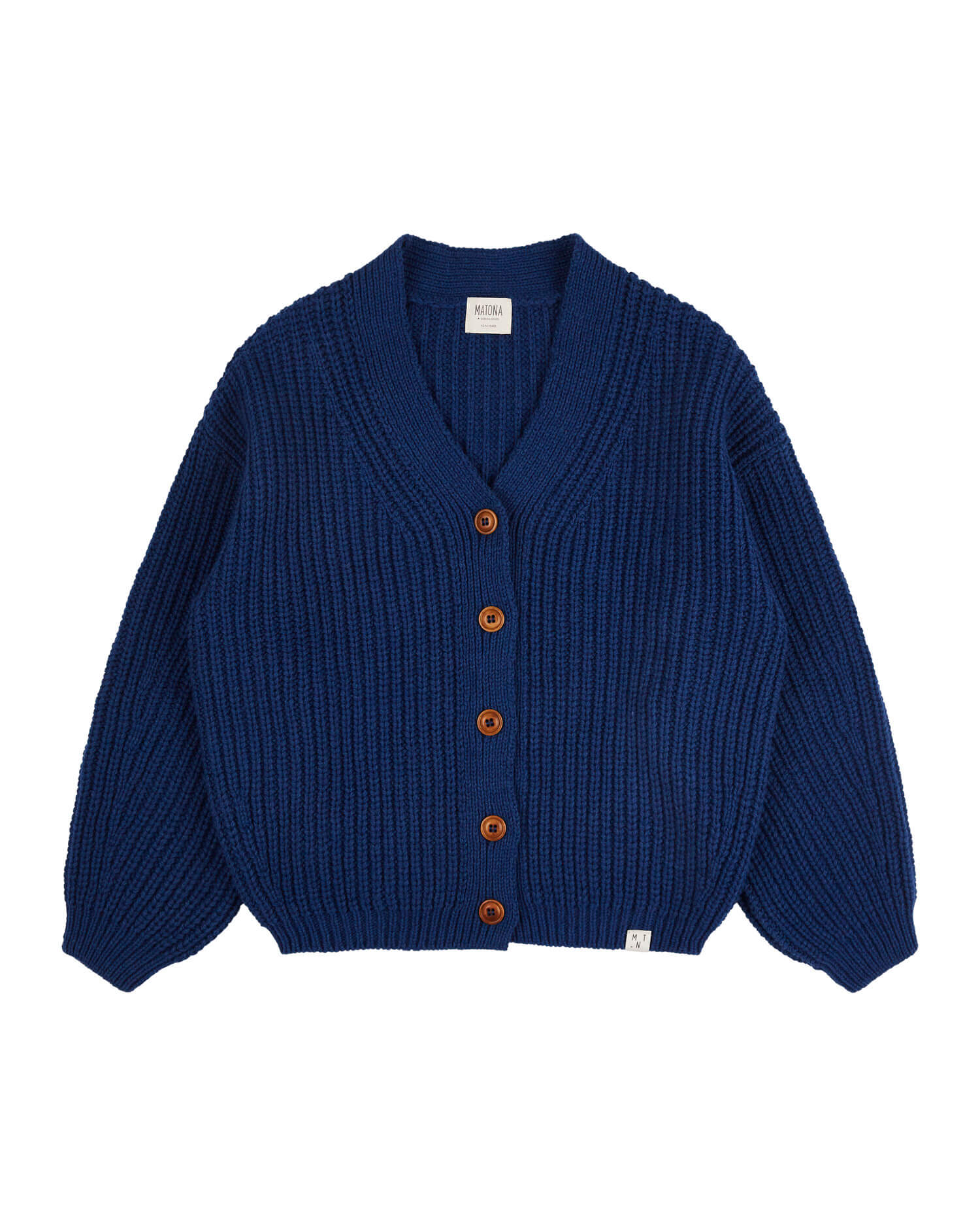 V-Neck Cardigan royal blue