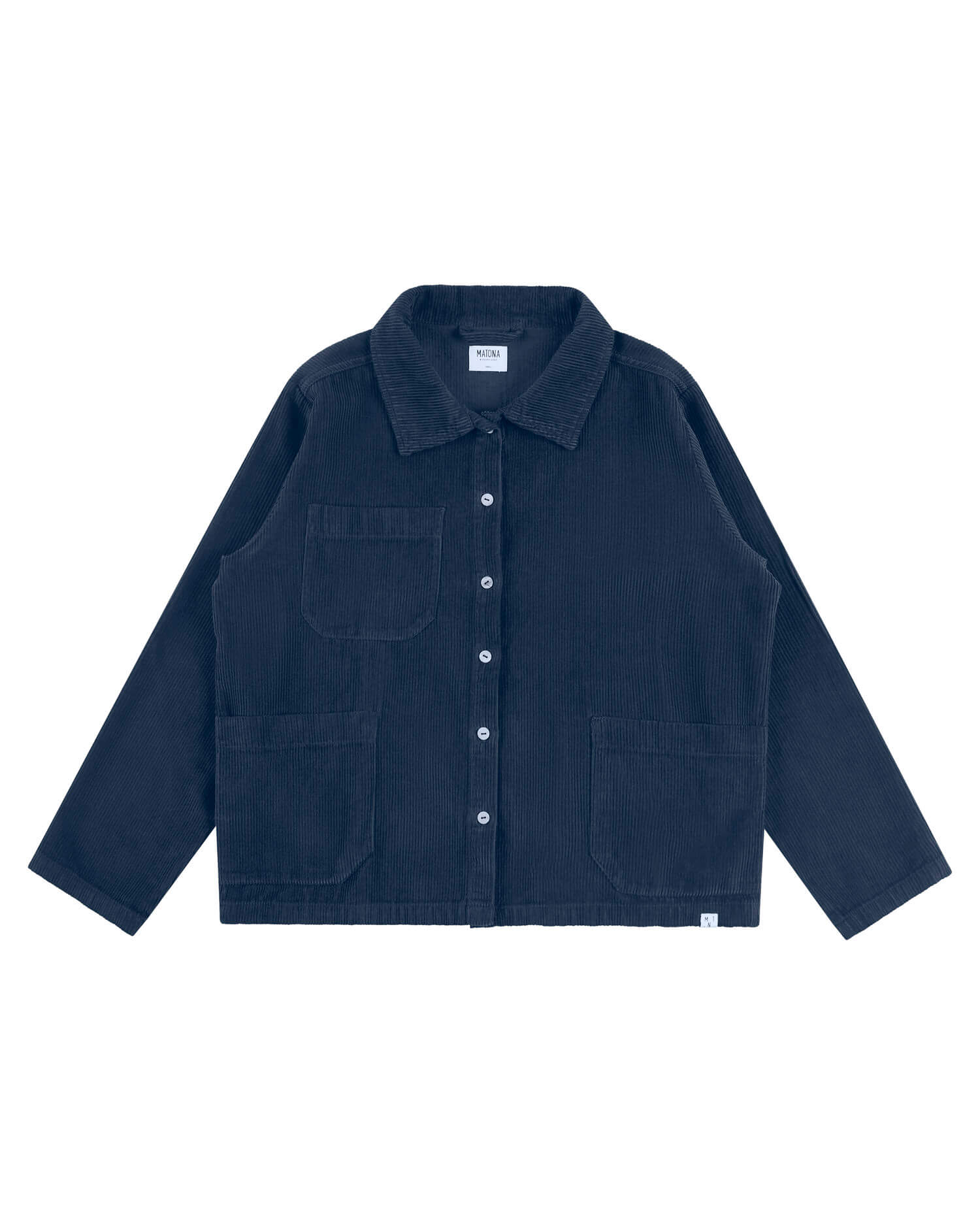 Corduroy Classic Jacket anchor blue Matona