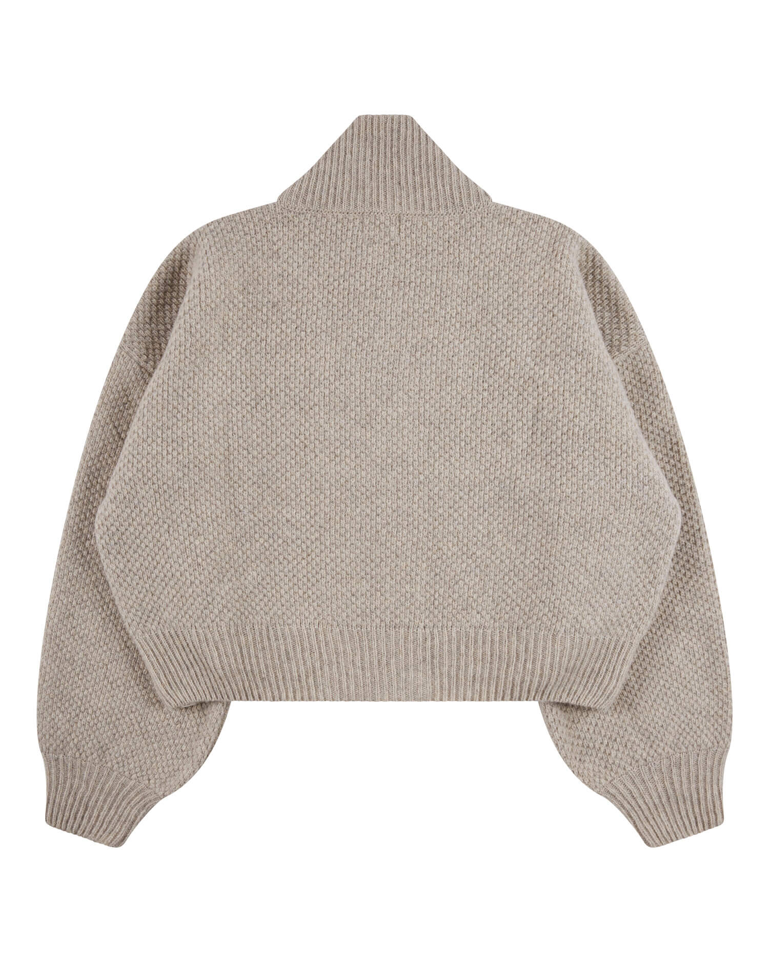 Knit Bomber Jacket alabaster