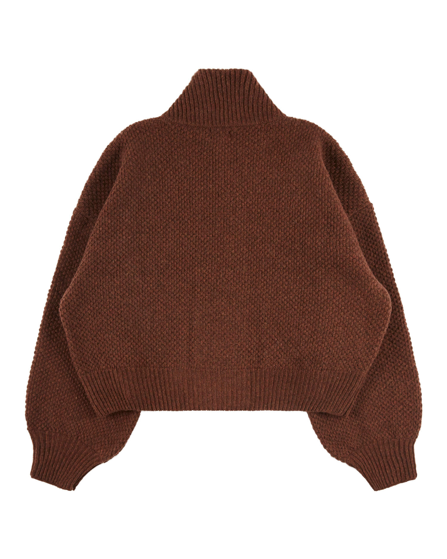 Knit Bomber Jacket chestnut