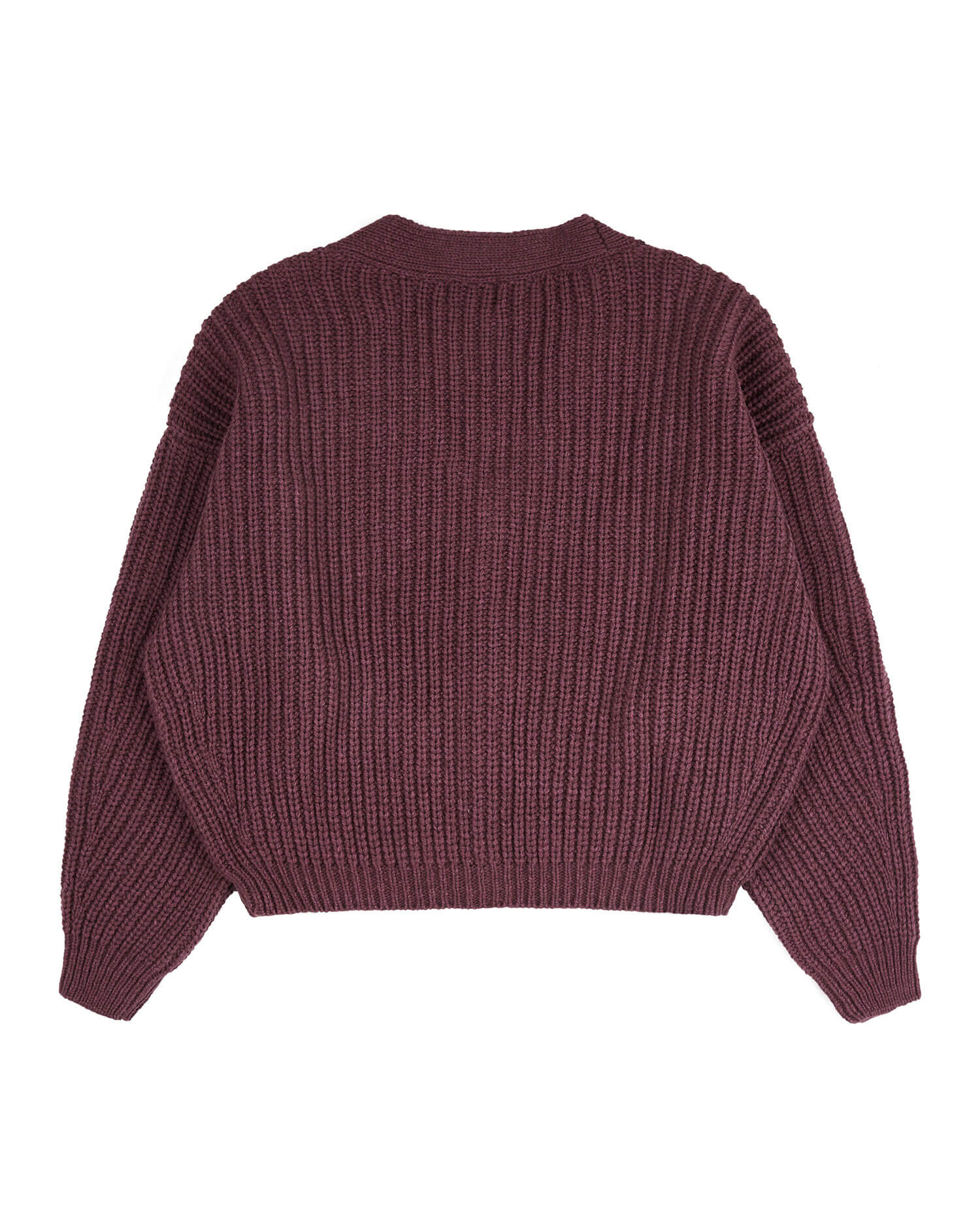 Organic Knit Cardigan berry