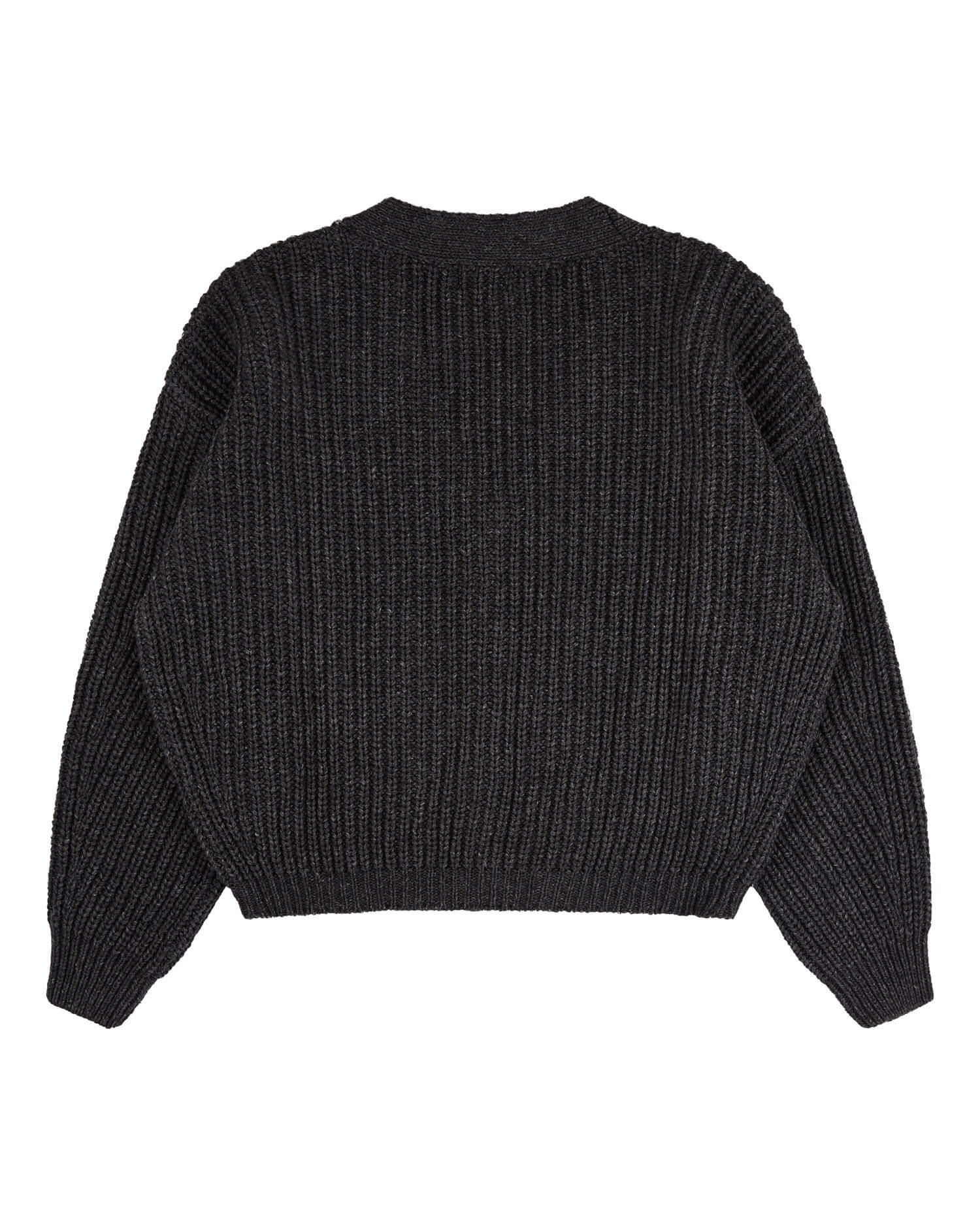 Organic Knit Cardigan graphite