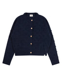 Popcorn Cardigan navy