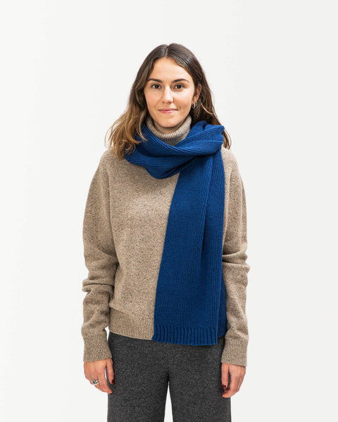 Wool and Mohair Knit Scarf in 2024 Royal Blue