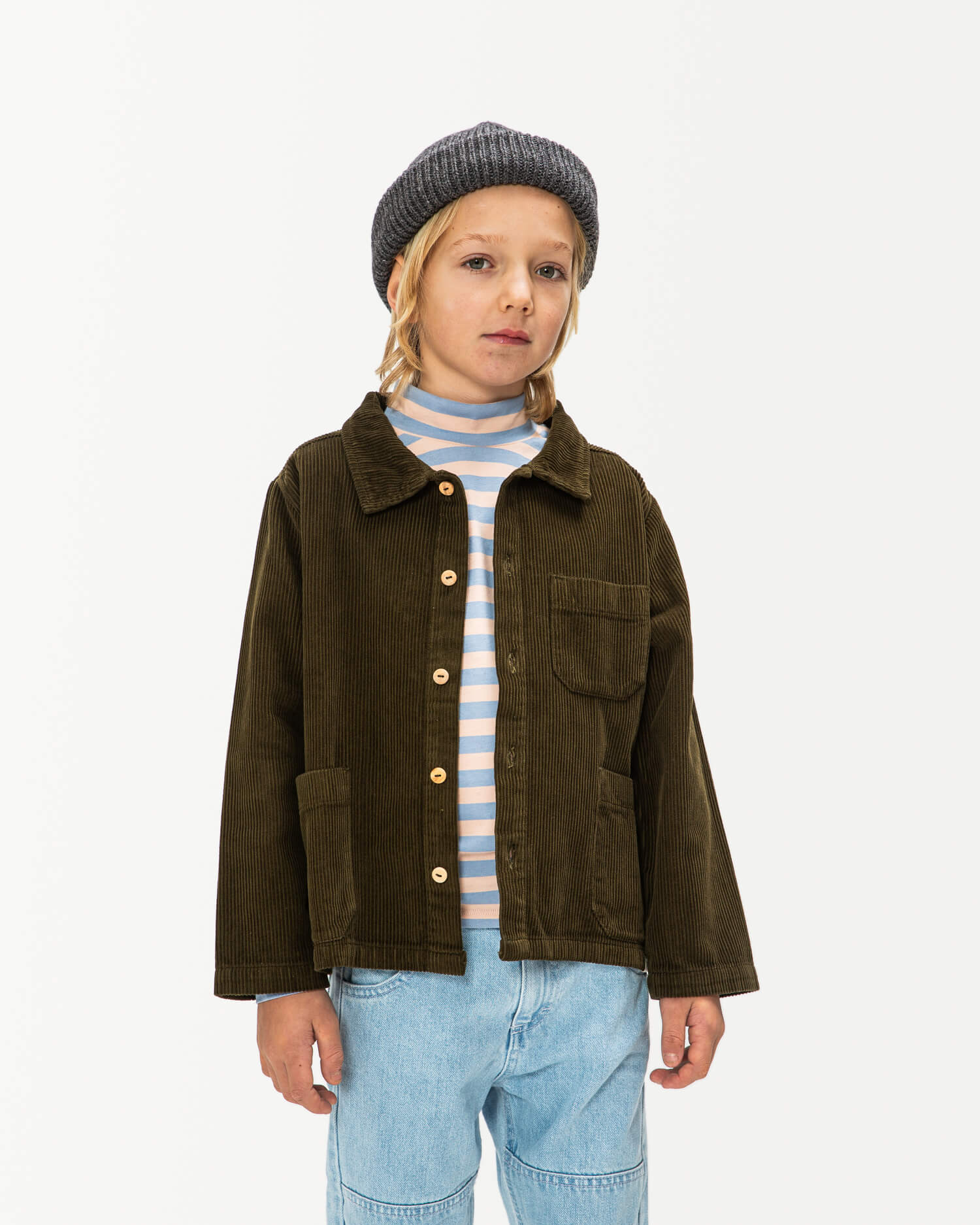 Boxy Corduroy Jacket moss