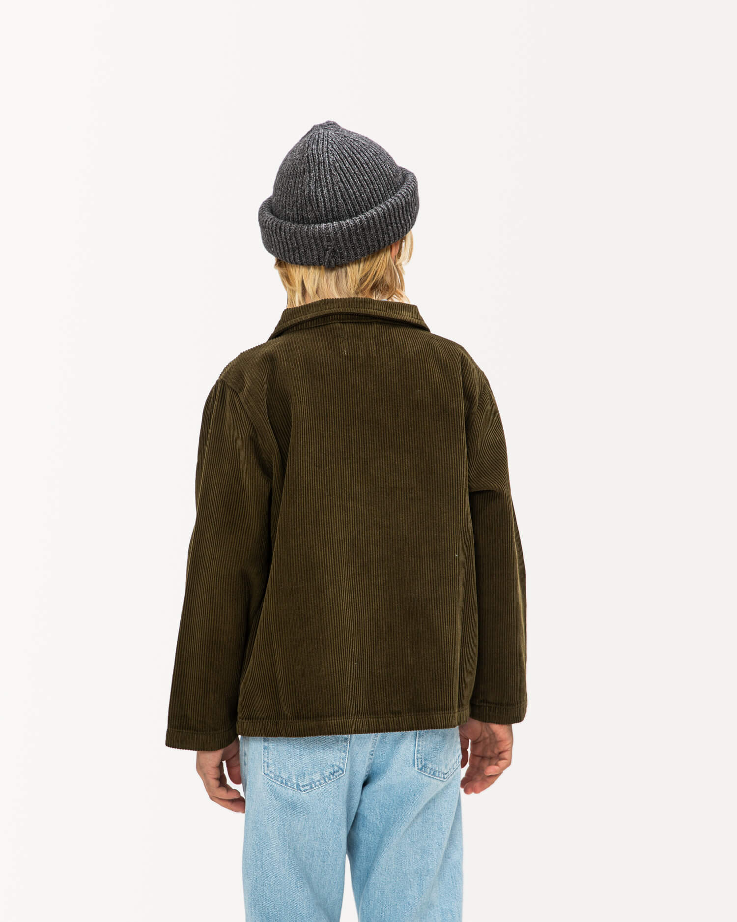 Boxy Corduroy Jacket moss