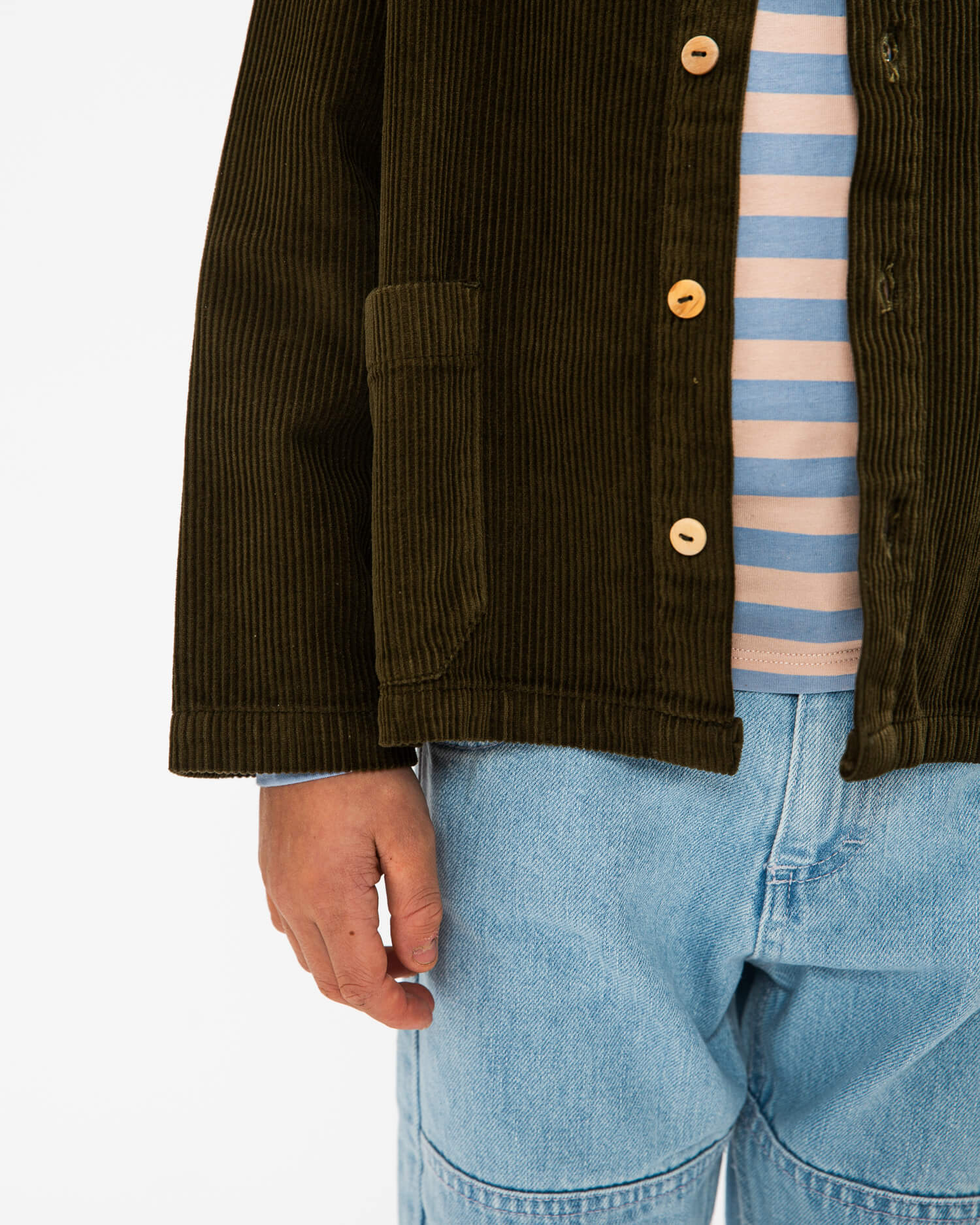 Boxy Corduroy Jacket moss