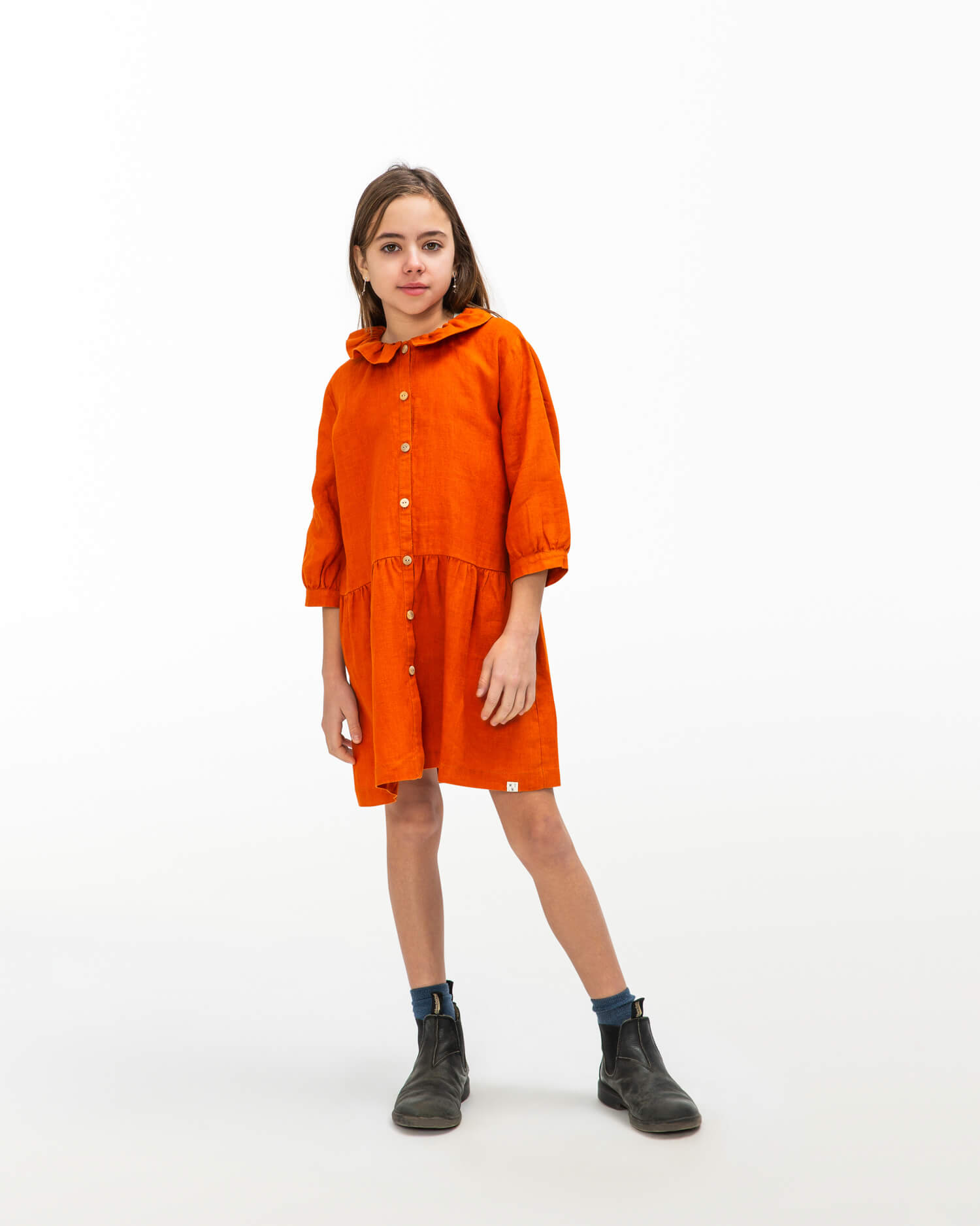 Frill Collar Dress squash