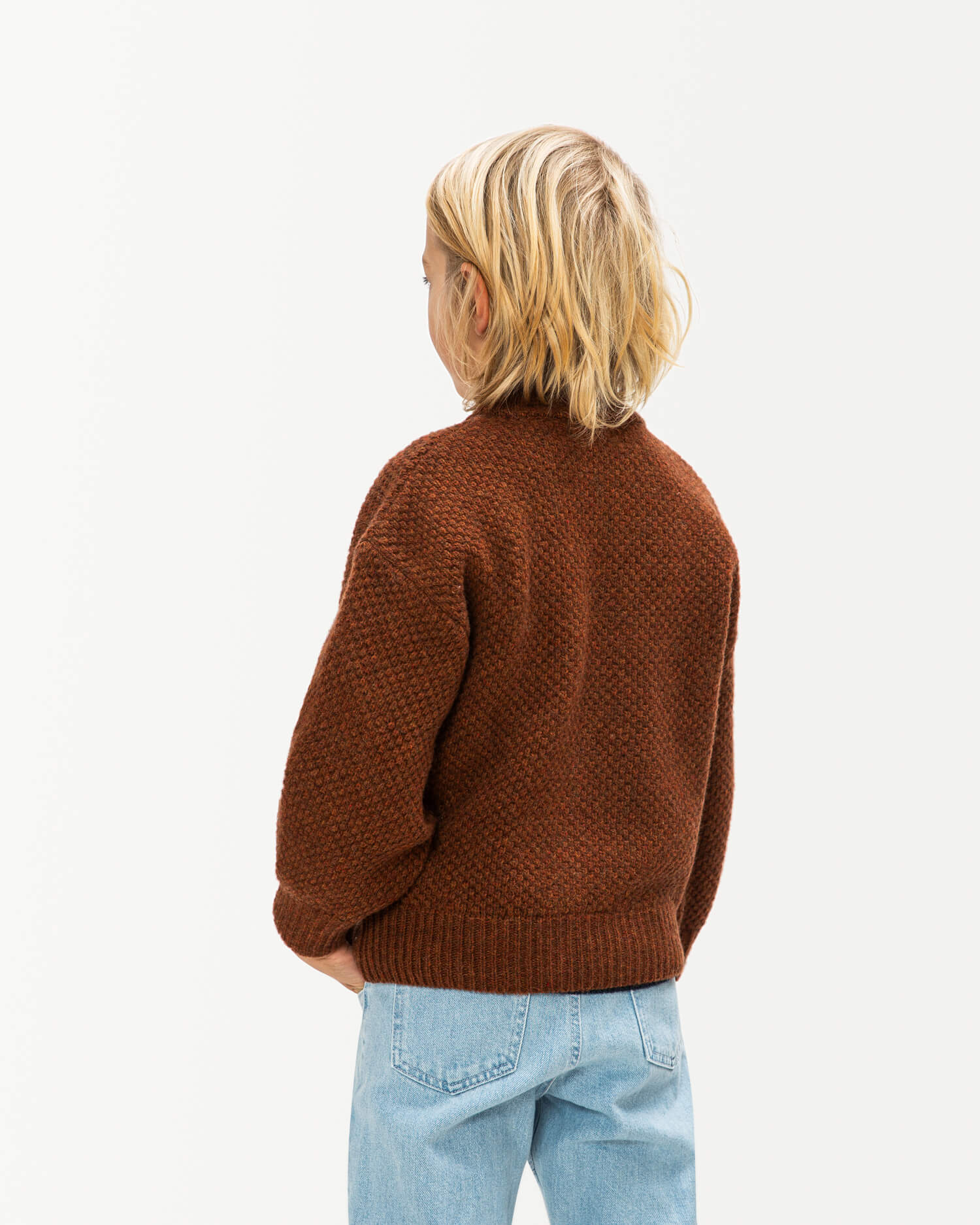 Wool Bomber Jacket chestnut