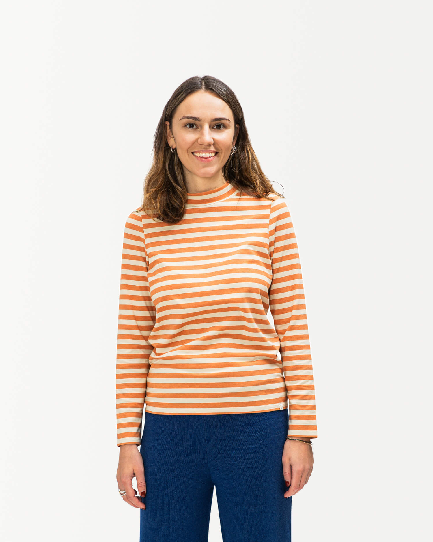 Collared Longsleeve oyster-caramel