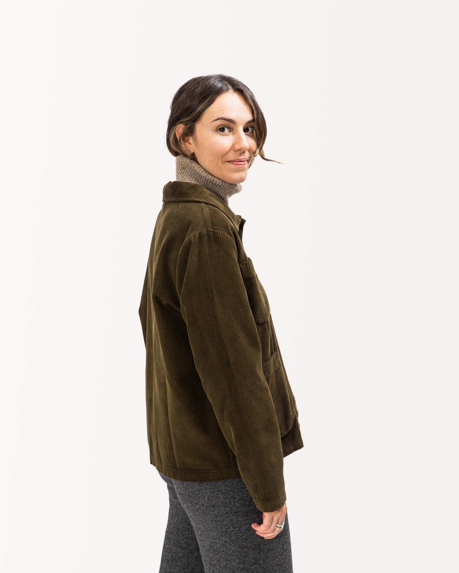 Corduroy Classic Jacket moss