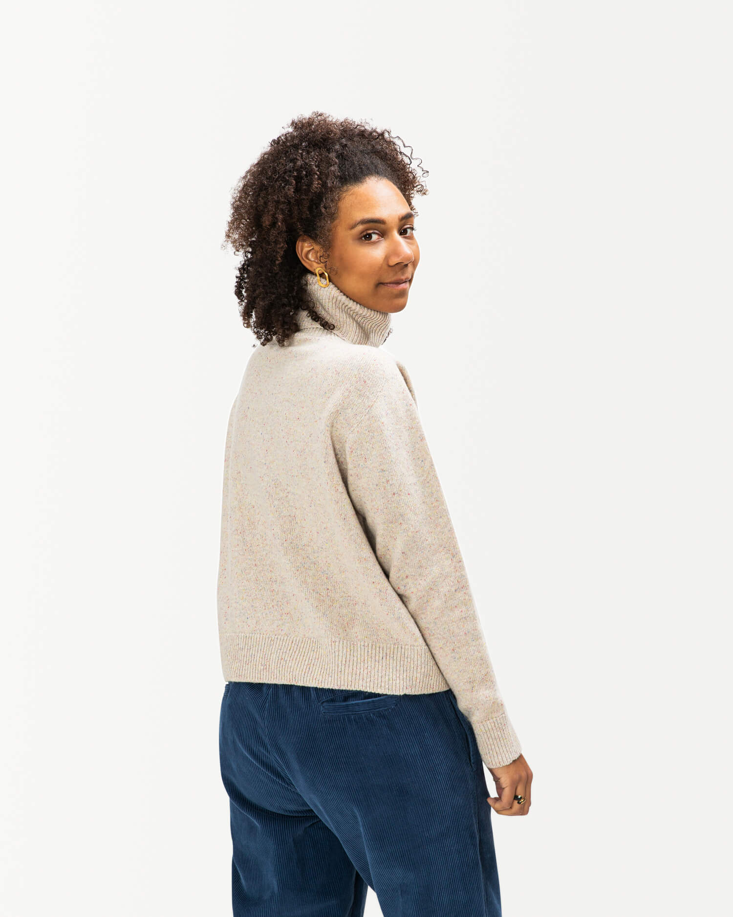 Rollneck Pullover konfetti