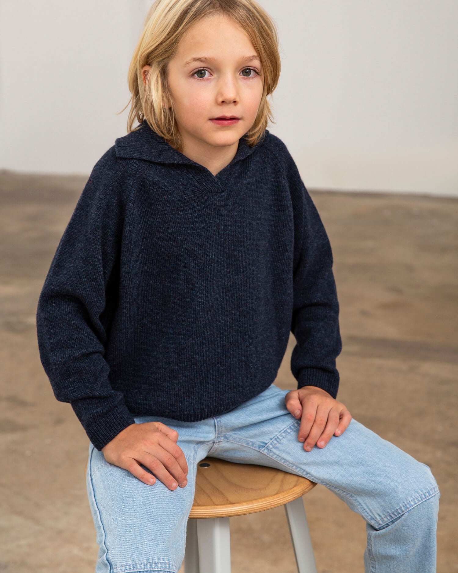 Collared Jumper navy