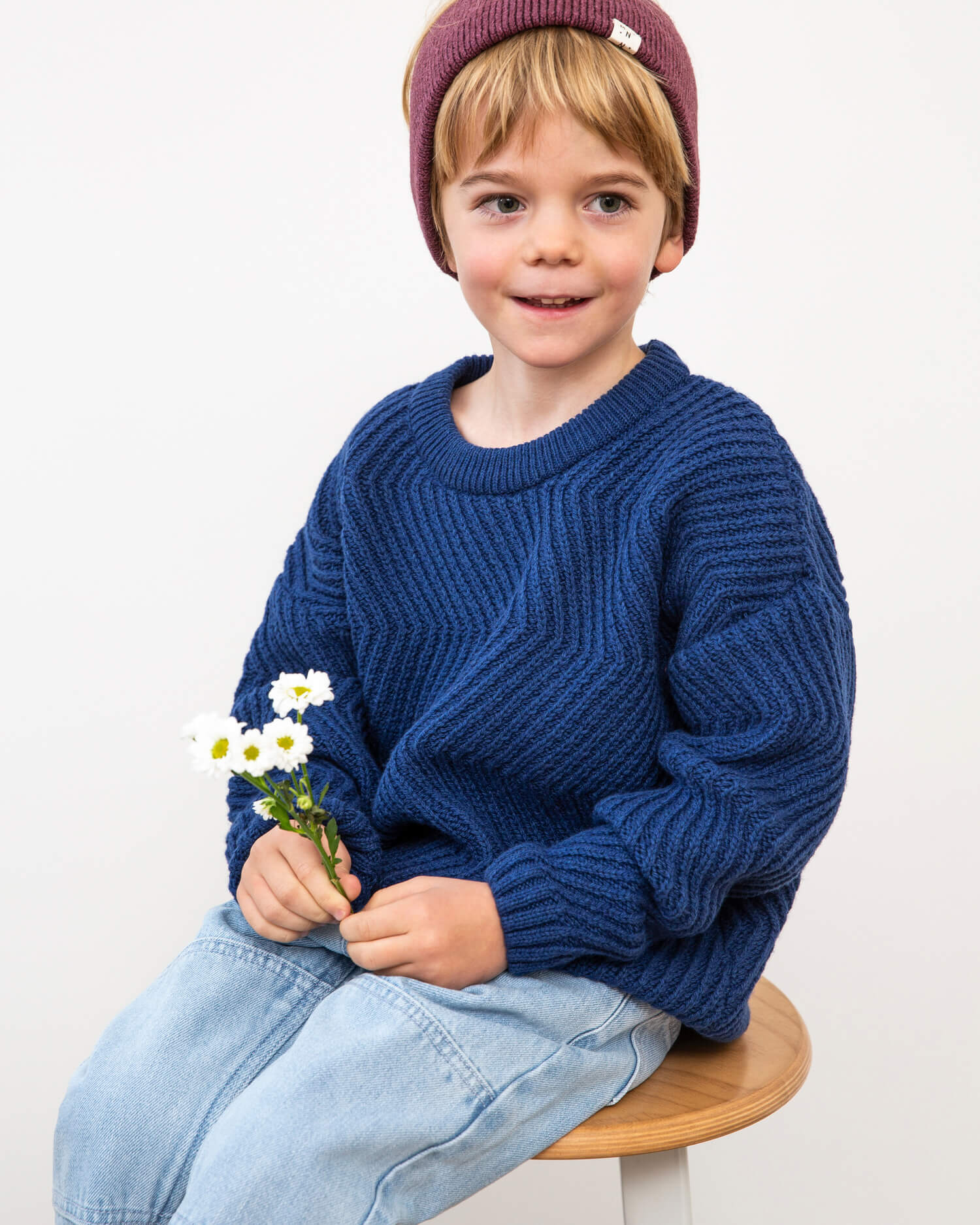 Knitted Headband berry