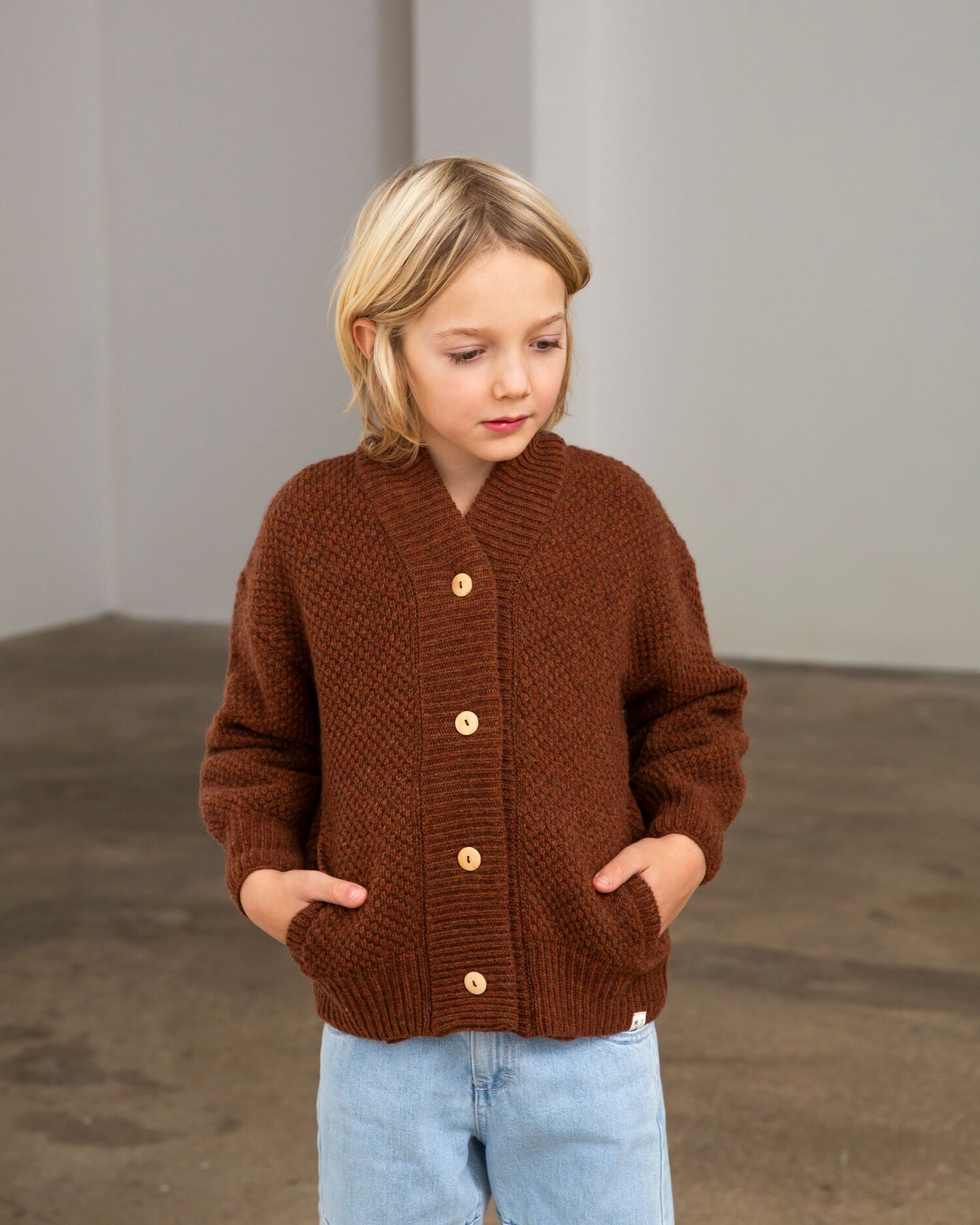 Wool Bomber Jacket chestnut