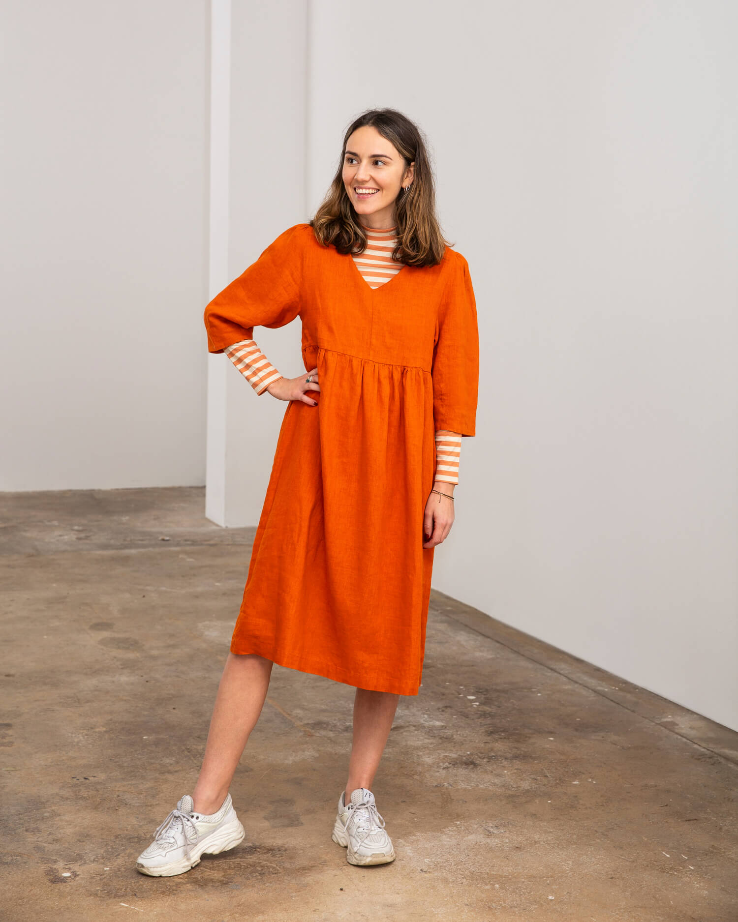 Elegant Midi Dress squash