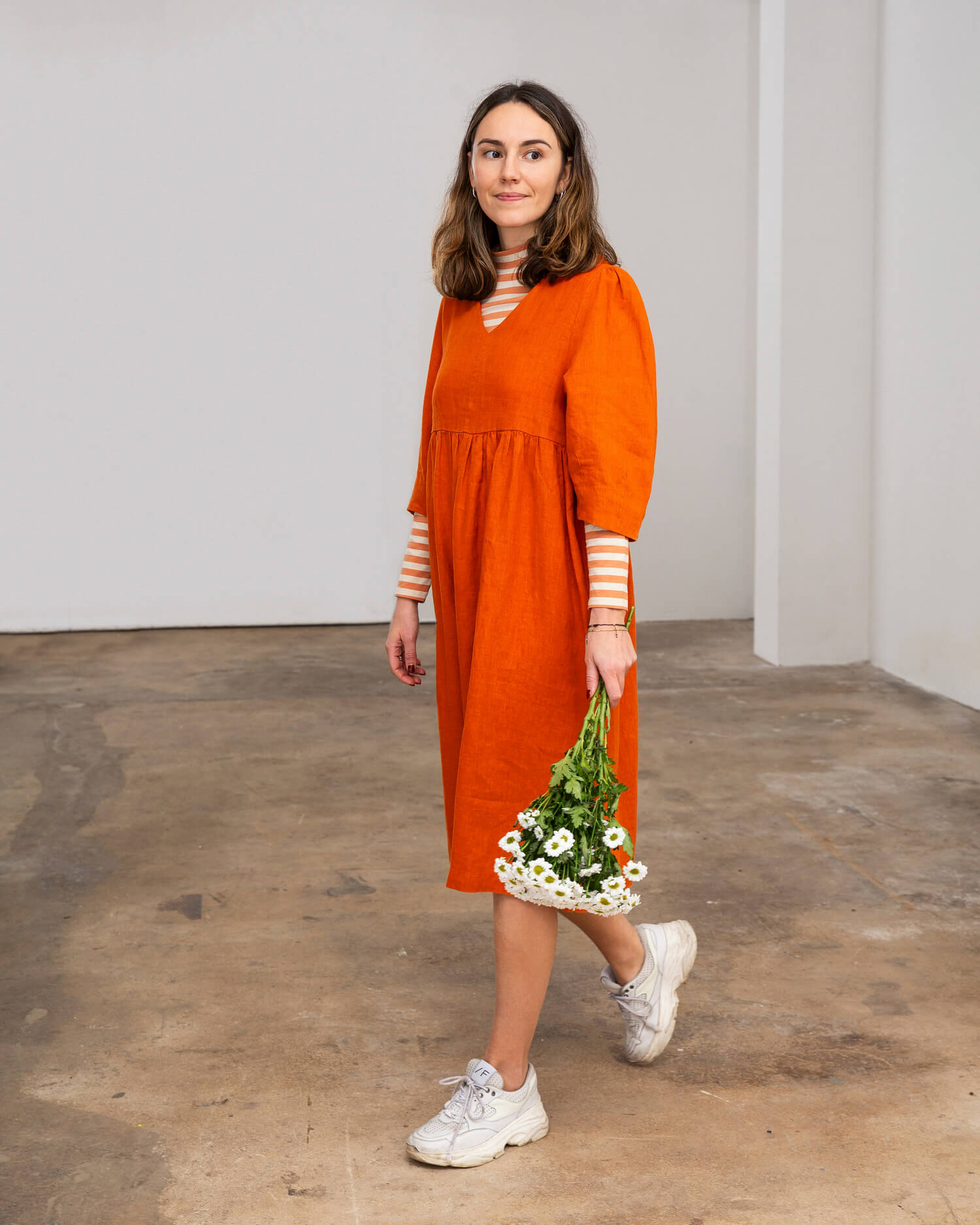 Elegant Midi Dress squash