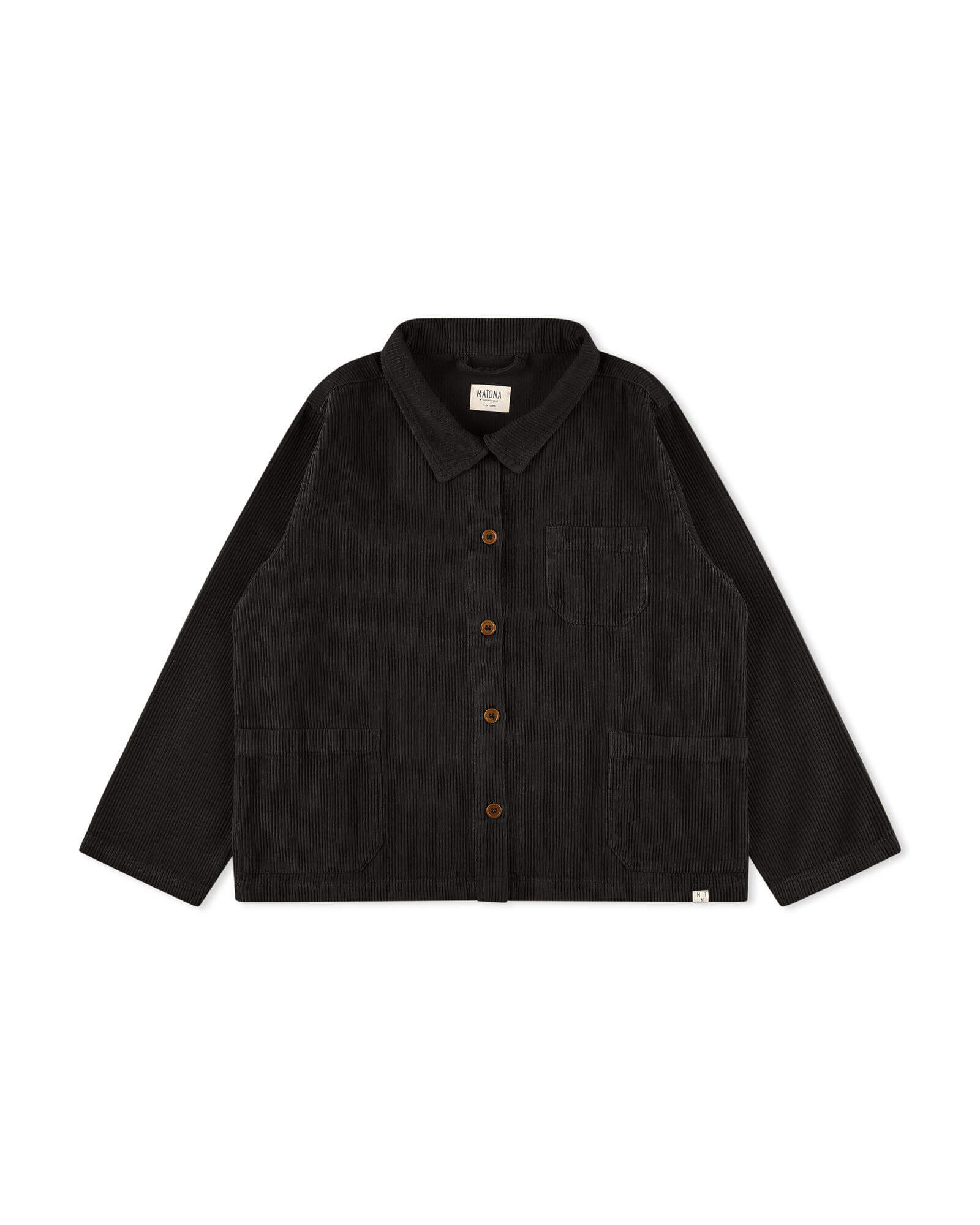 Boxy Corduroy Jacket black