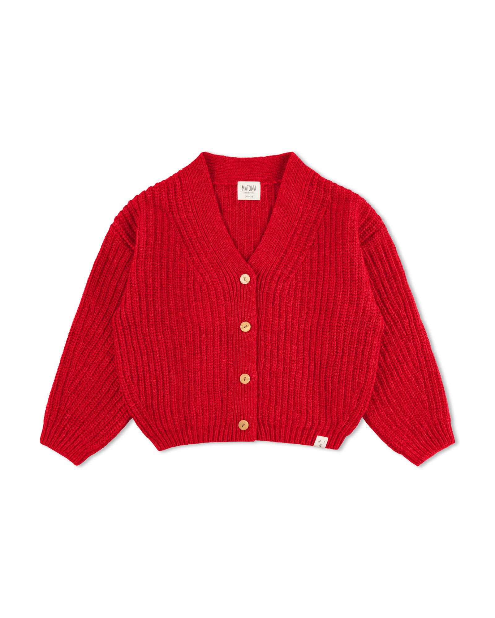 V-Neck Cardigan poppy
