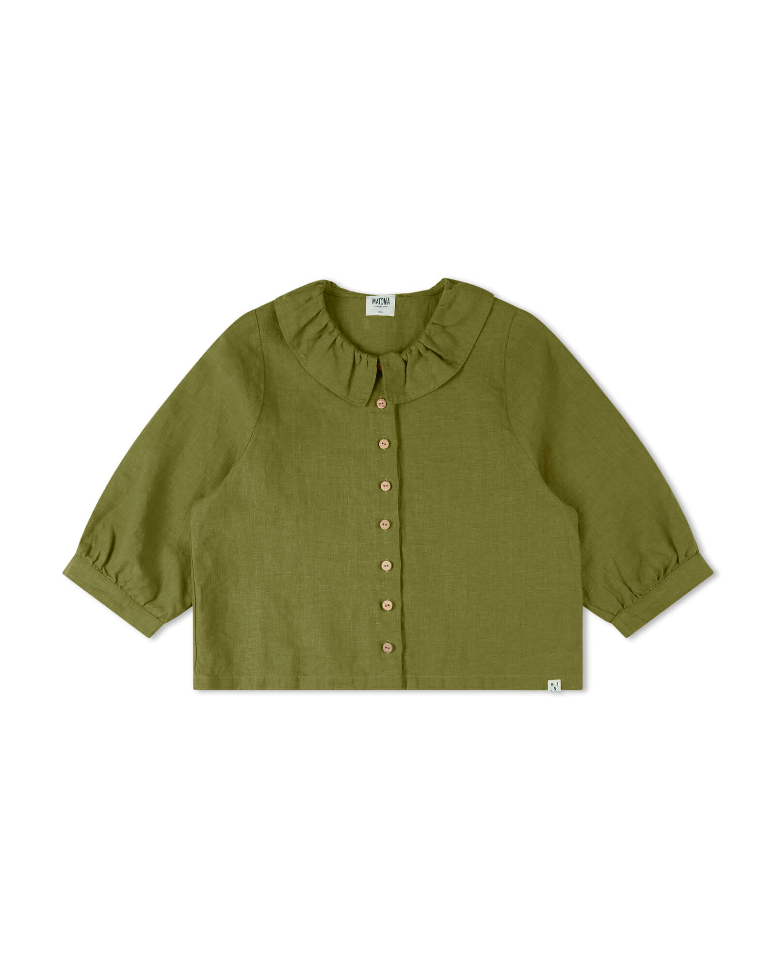 Ruffled Collar Blouse cardamom