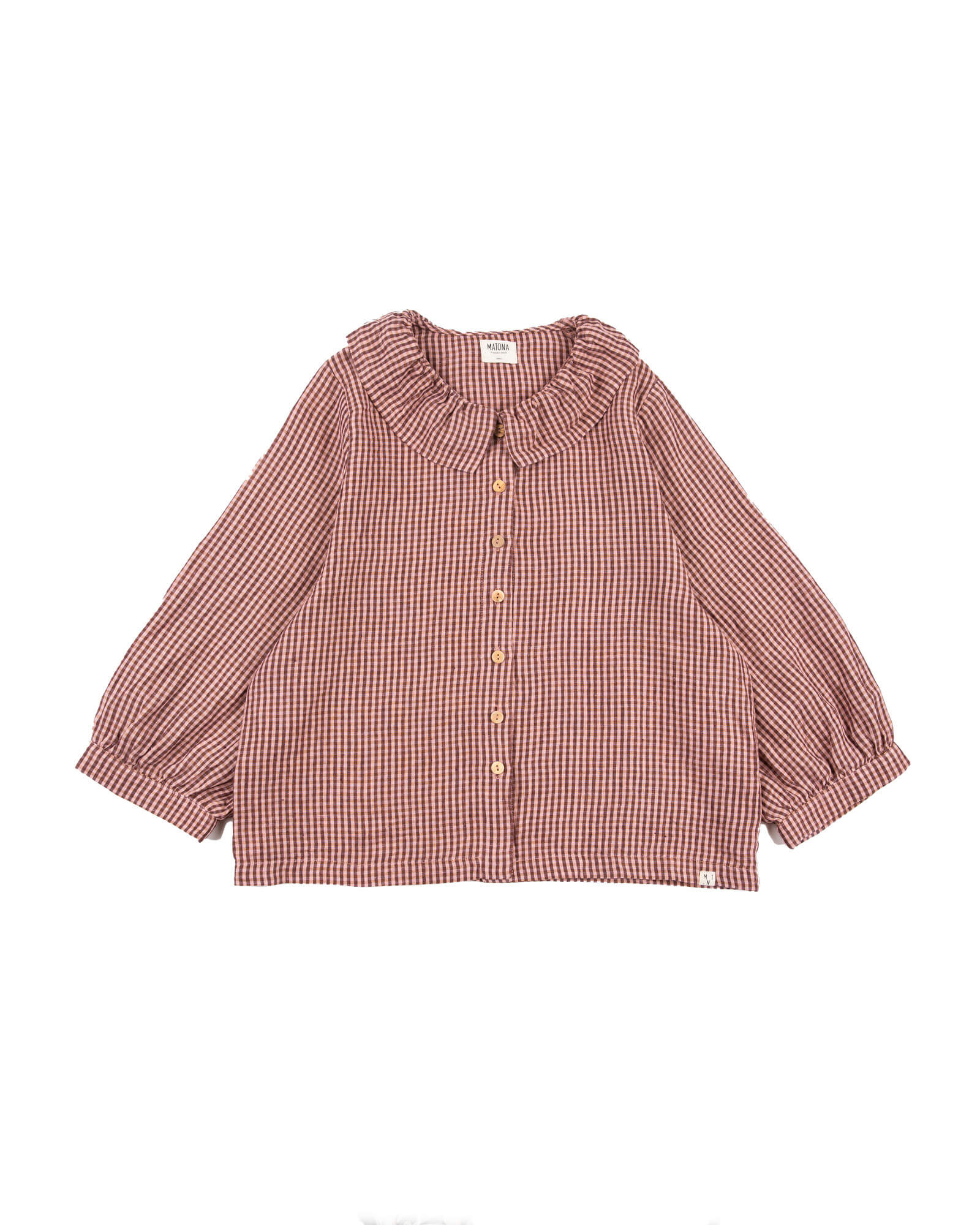 Ruffled Collar Blouse heather