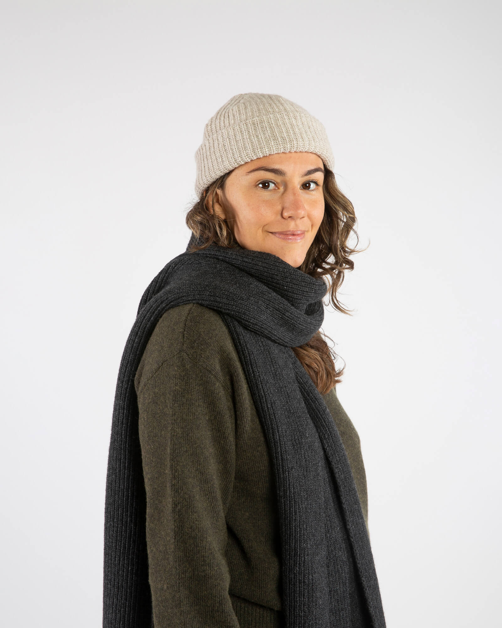Knit Scarf charcoal