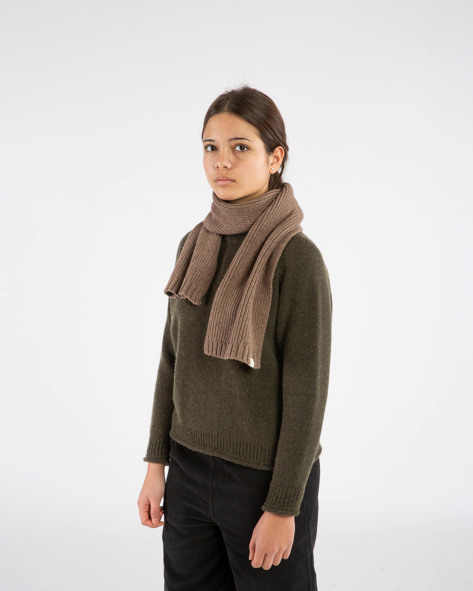 Knit Scarf sepia